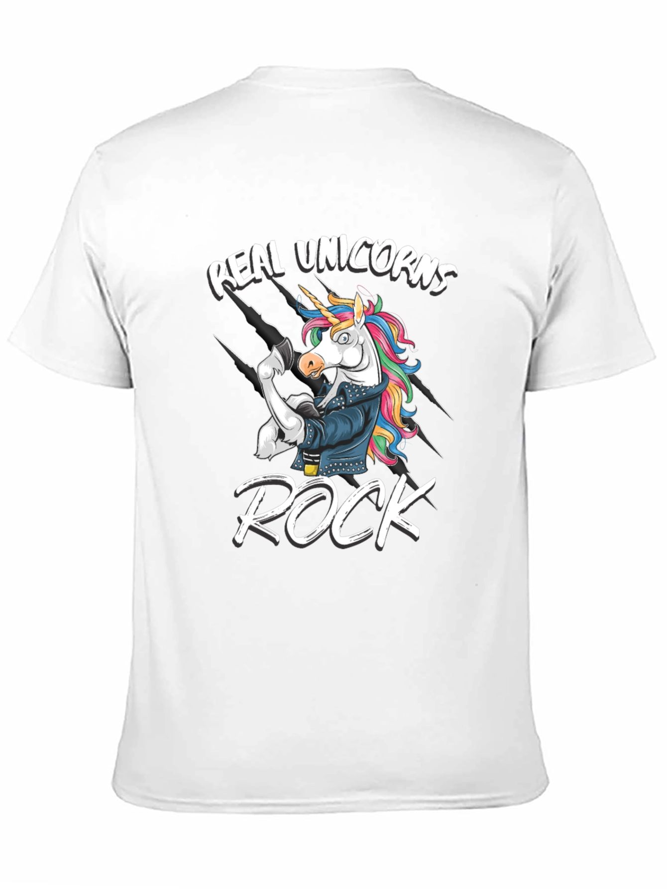 Black Real Unicorns Rock T-Shirt - Black view 11