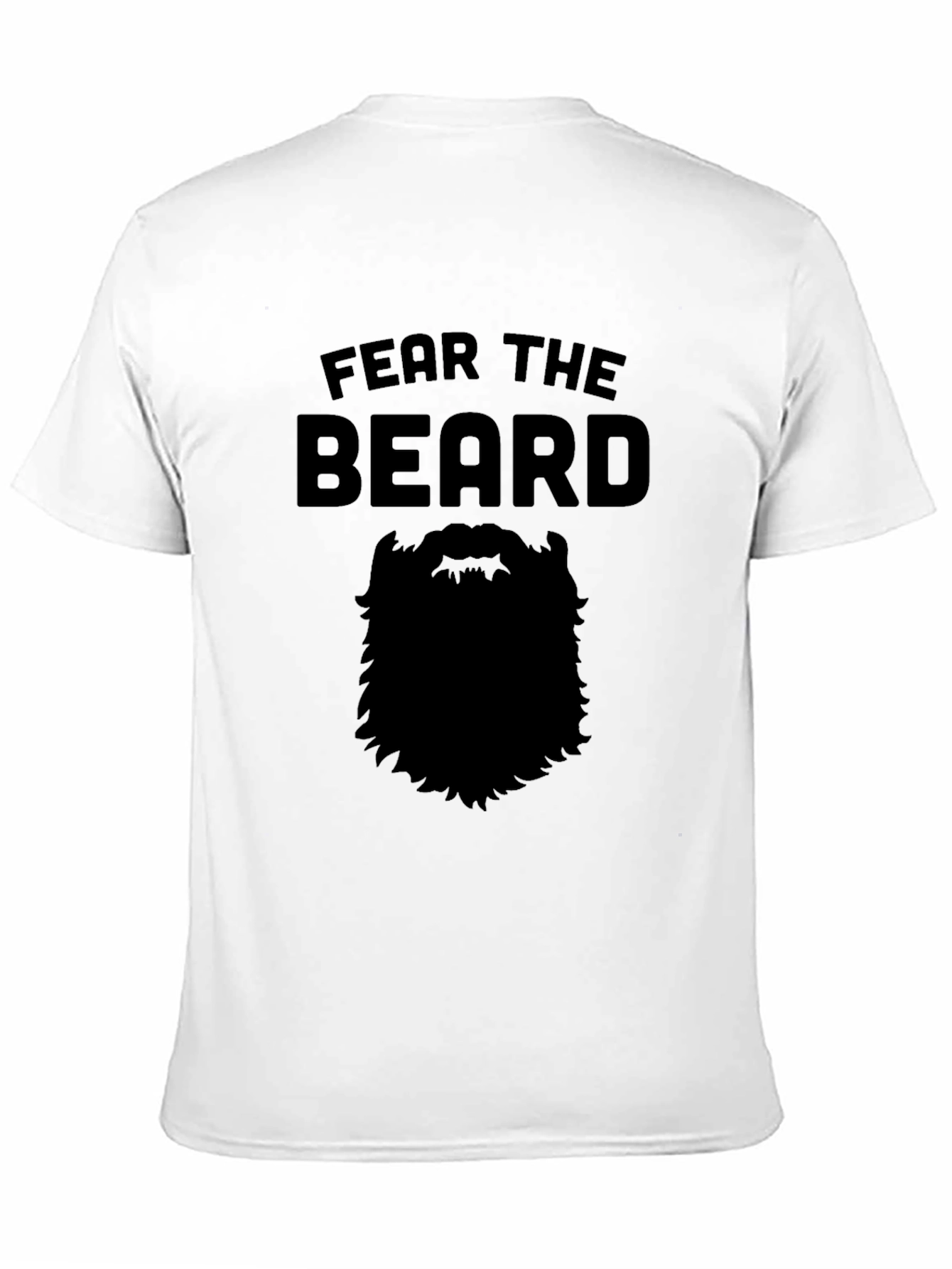 Black Fear the Beard Graphic Tee view 11