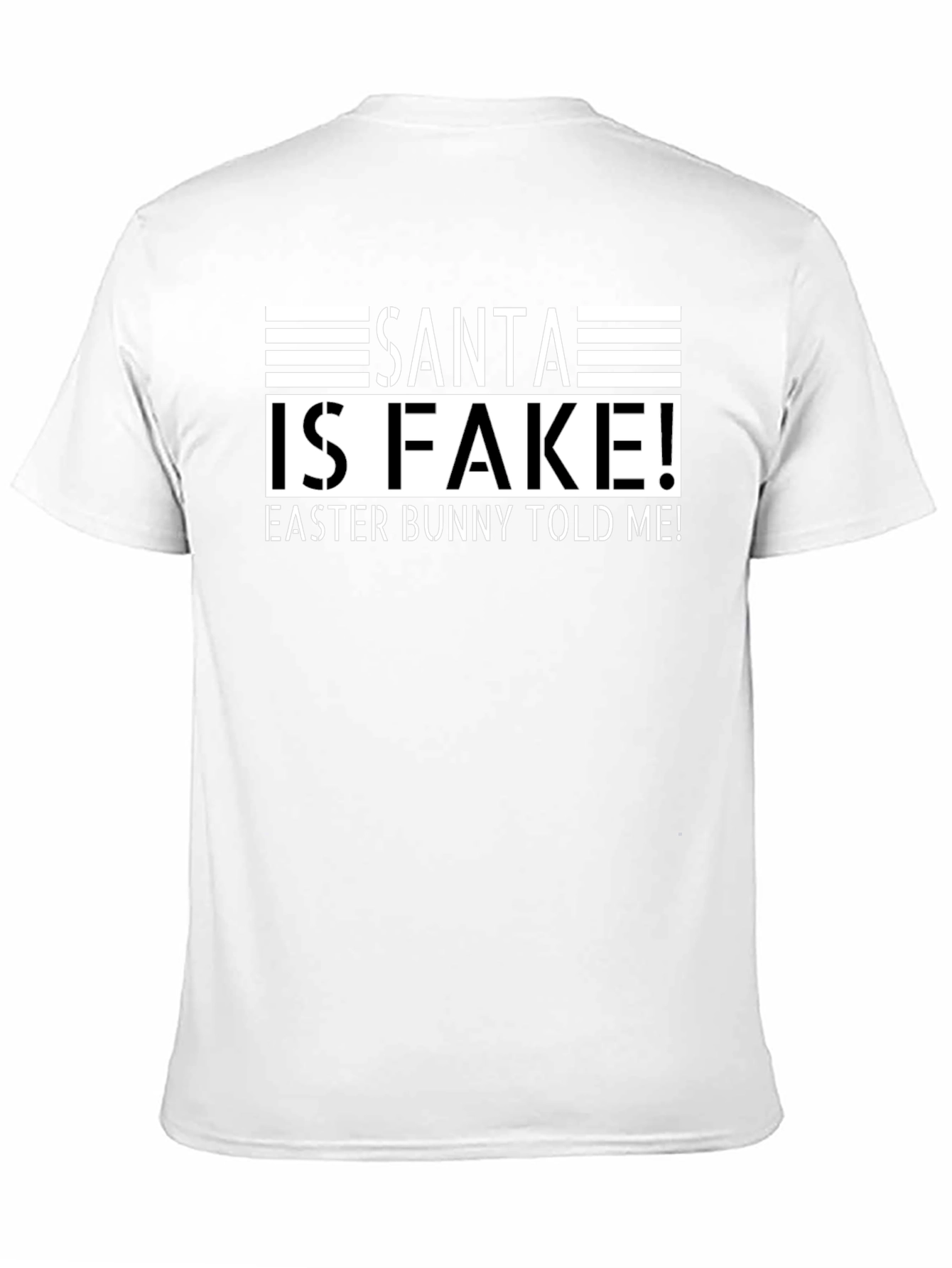 Black Santa is Fake! Easter Bunny T-Shirt view 11
