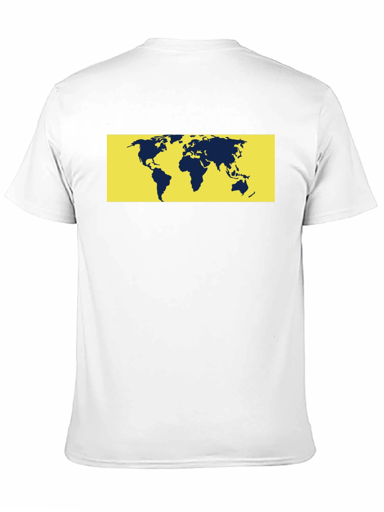 Black World Map Graphic Tee - Men's Black T-Shirt view 11