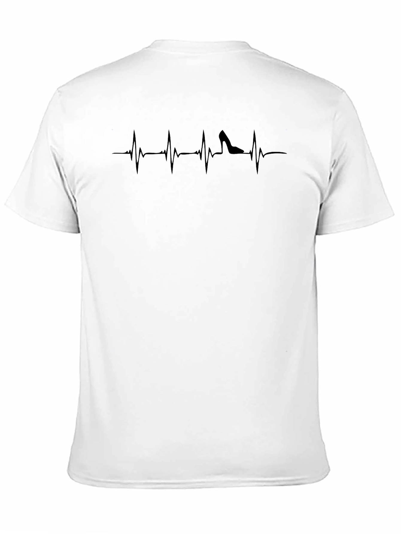 Black Heel Heartbeat T-Shirt - Black Graphic Tee view 11