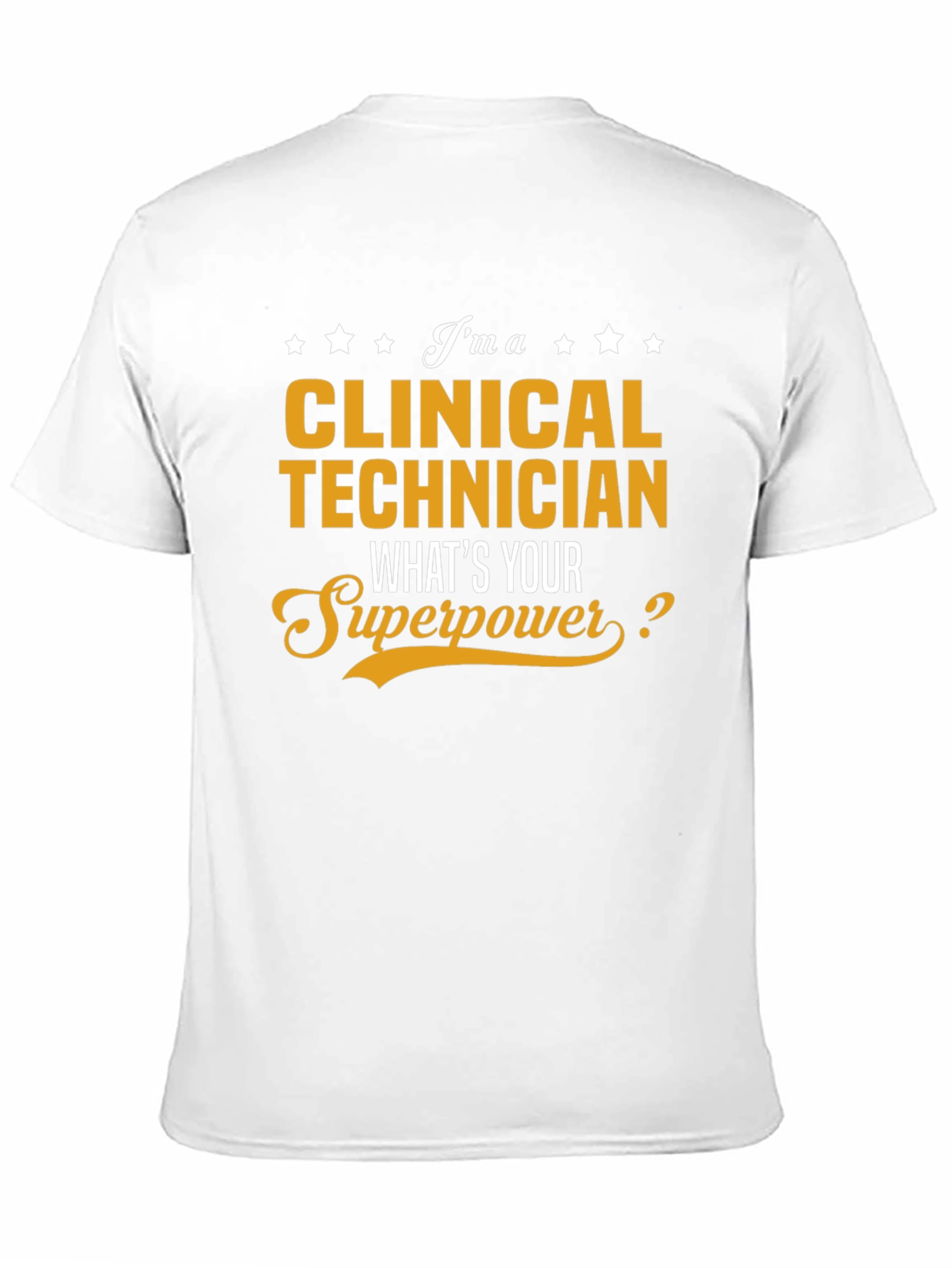 Black Clinical Technician Superpower T-Shirt view 11