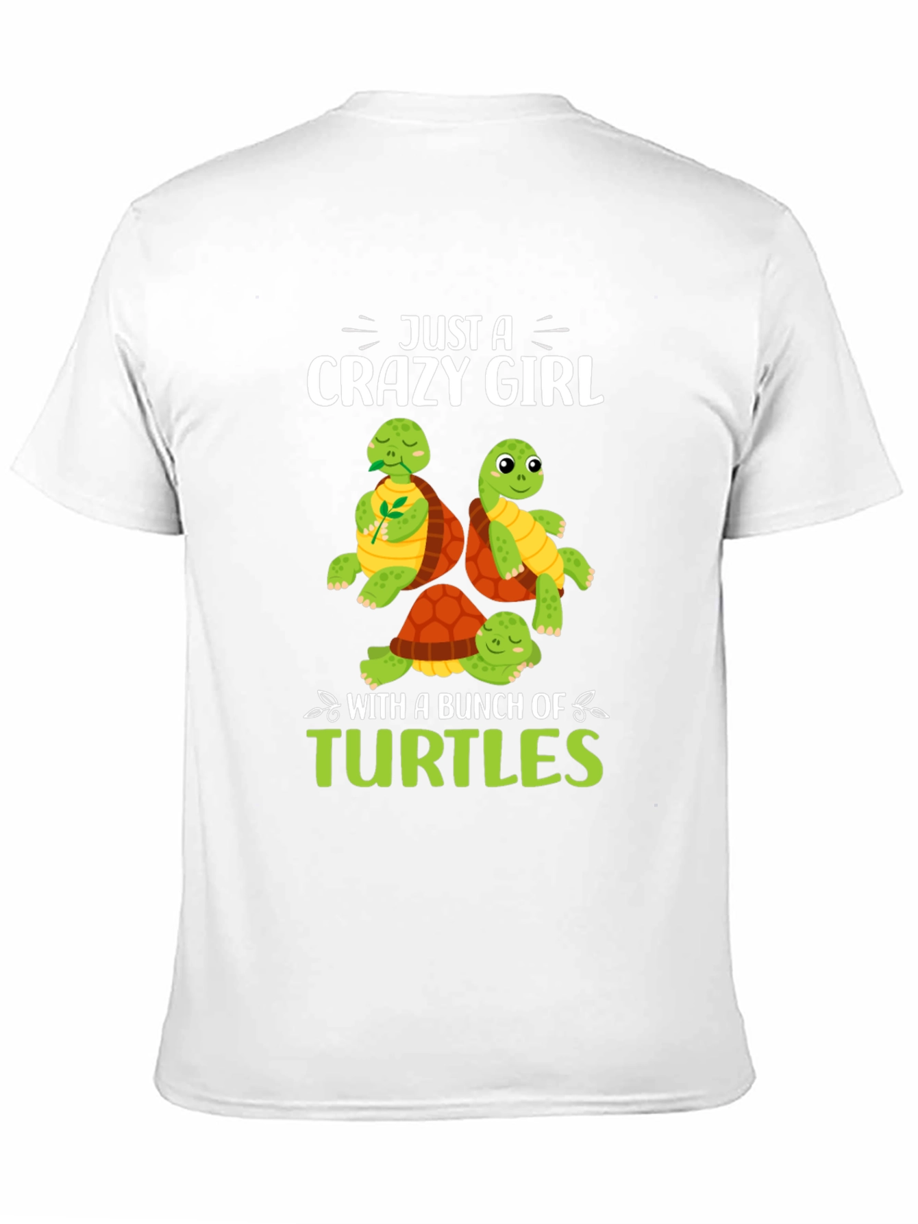Black Crazy Girl Turtles Graphic Tee view 11