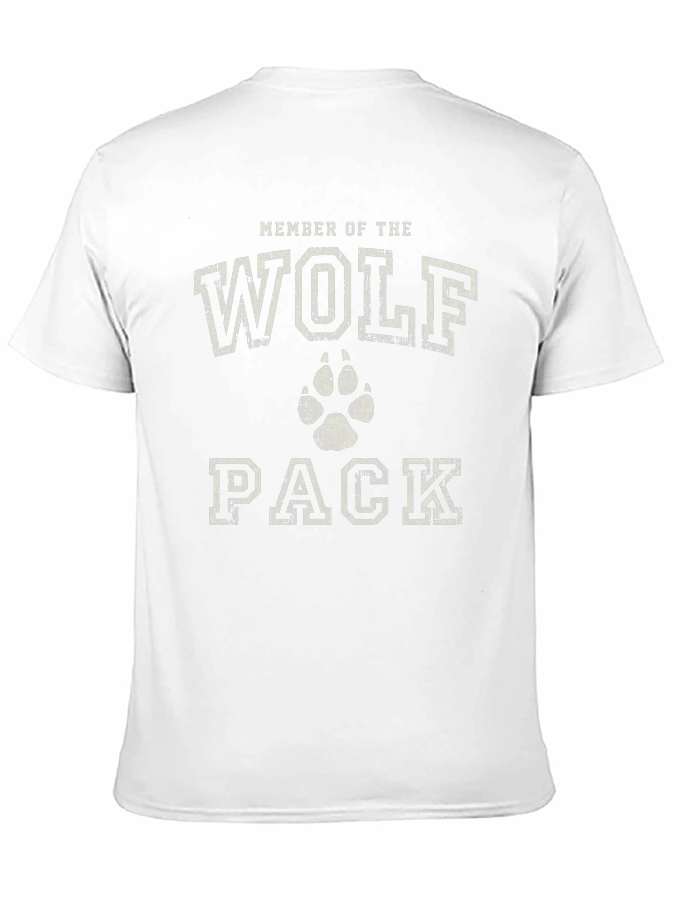 Black Wolf Pack Member Black Cotton Graphic T-Shirt view 11