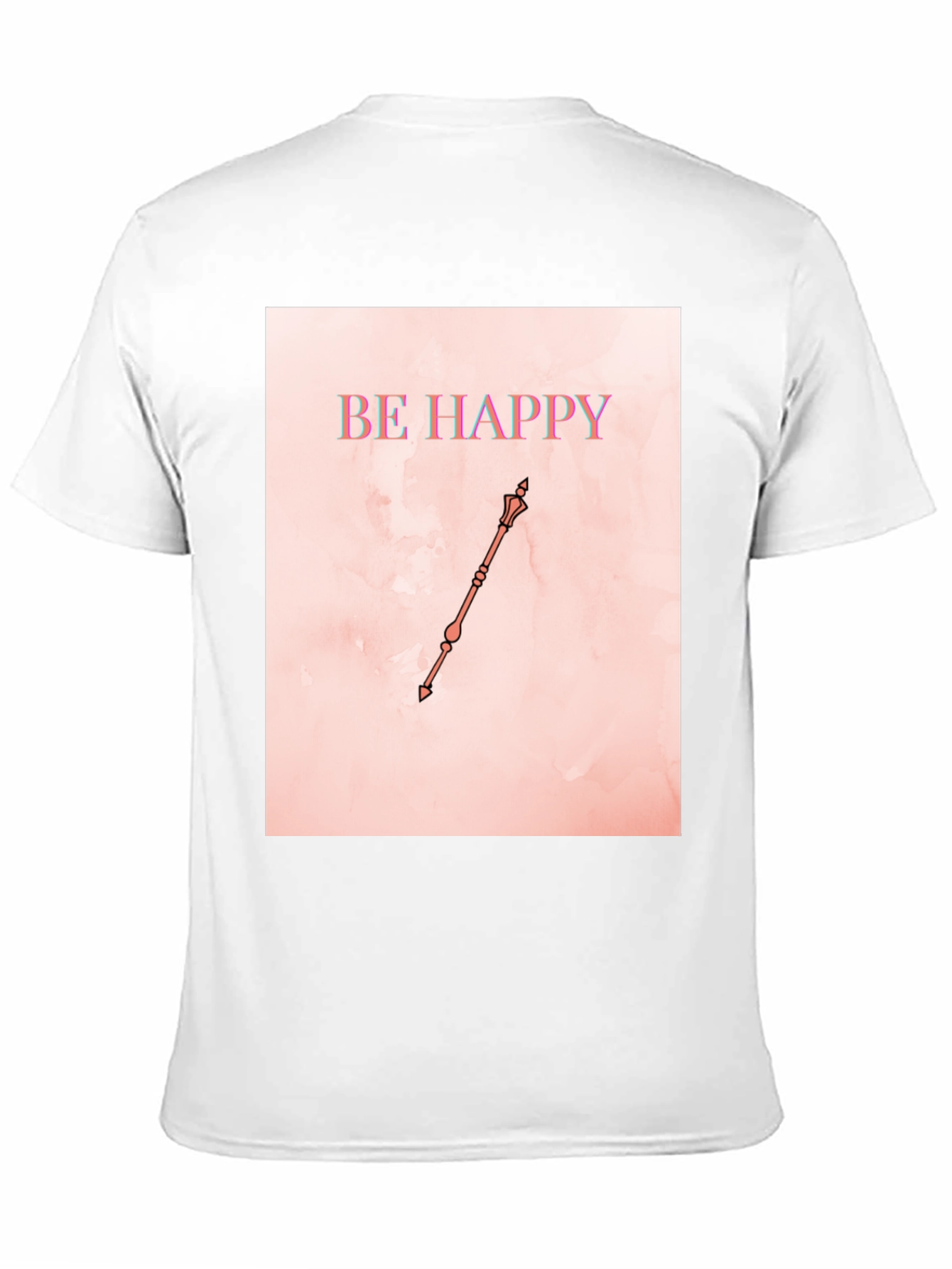 Black Be Happy Graphic T-Shirt view 11