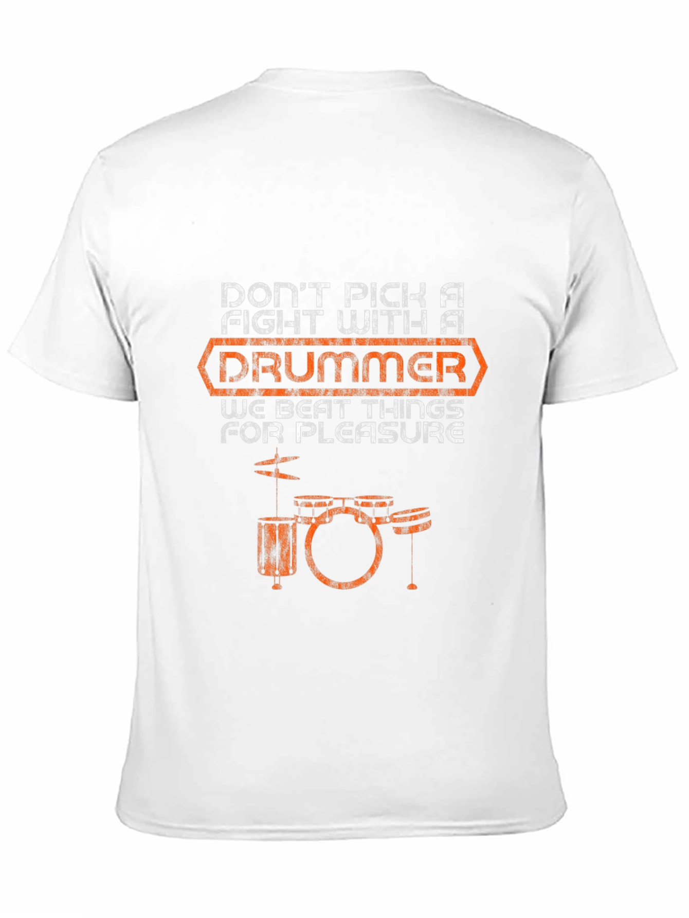 Black Drummer Graphic T-Shirt - Funny Music Tee view 11