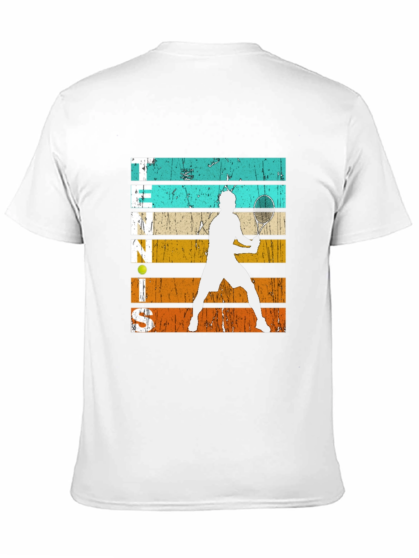 Black Vintage Tennis Player Graphic T-Shirt view 11