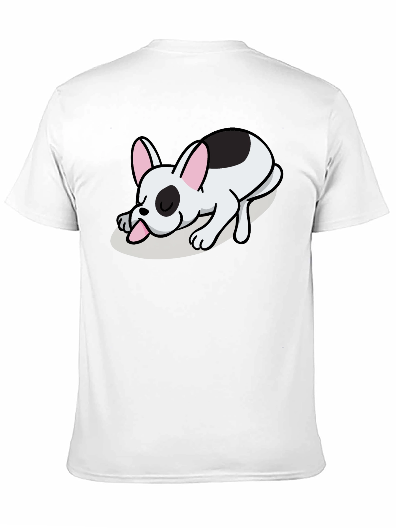 Sleeping Dog Graphic Tee - Black Cotton Blend - 11