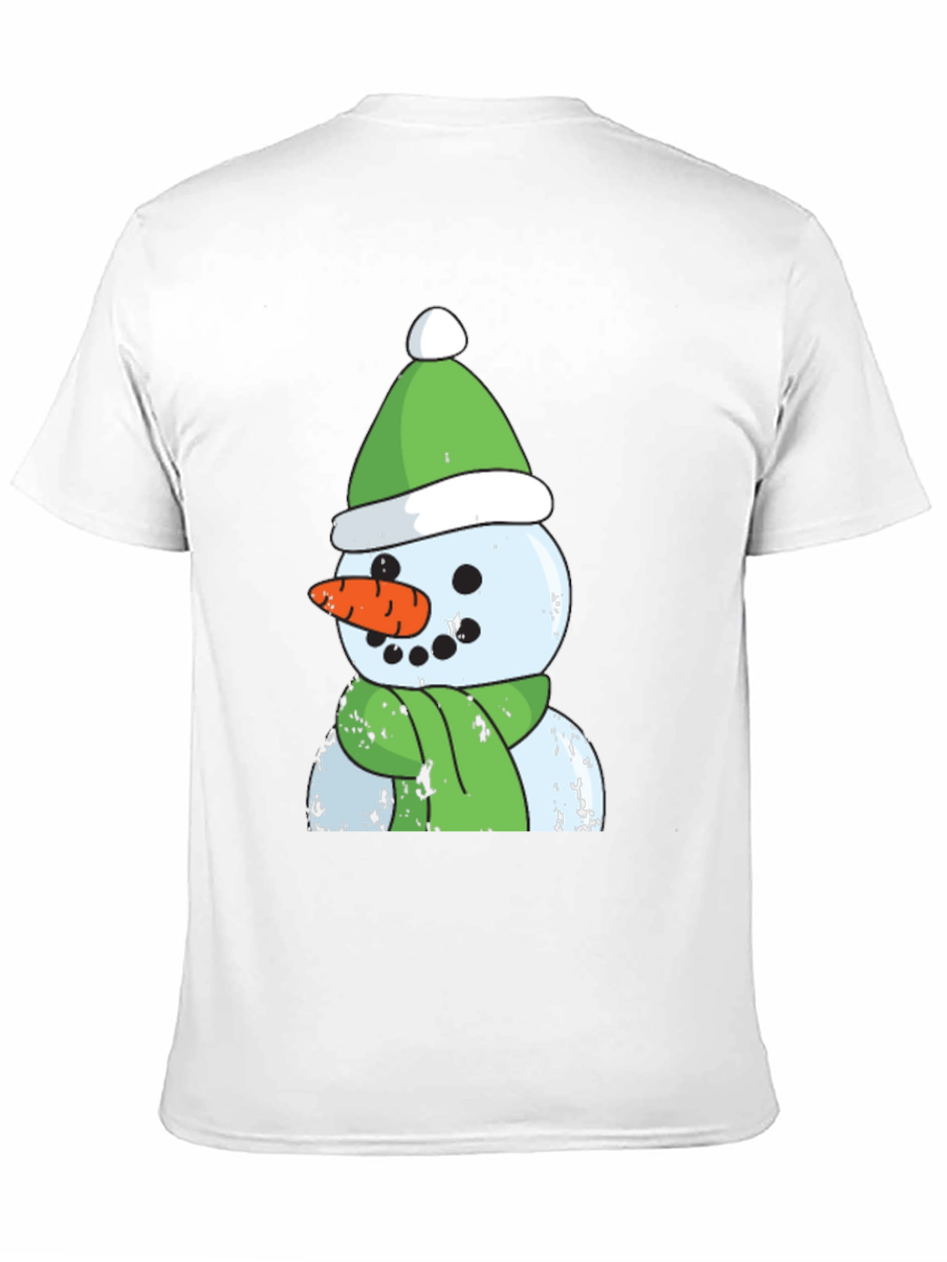 Black Snowman Graphic Tee - Festive Holiday Apparel view 11