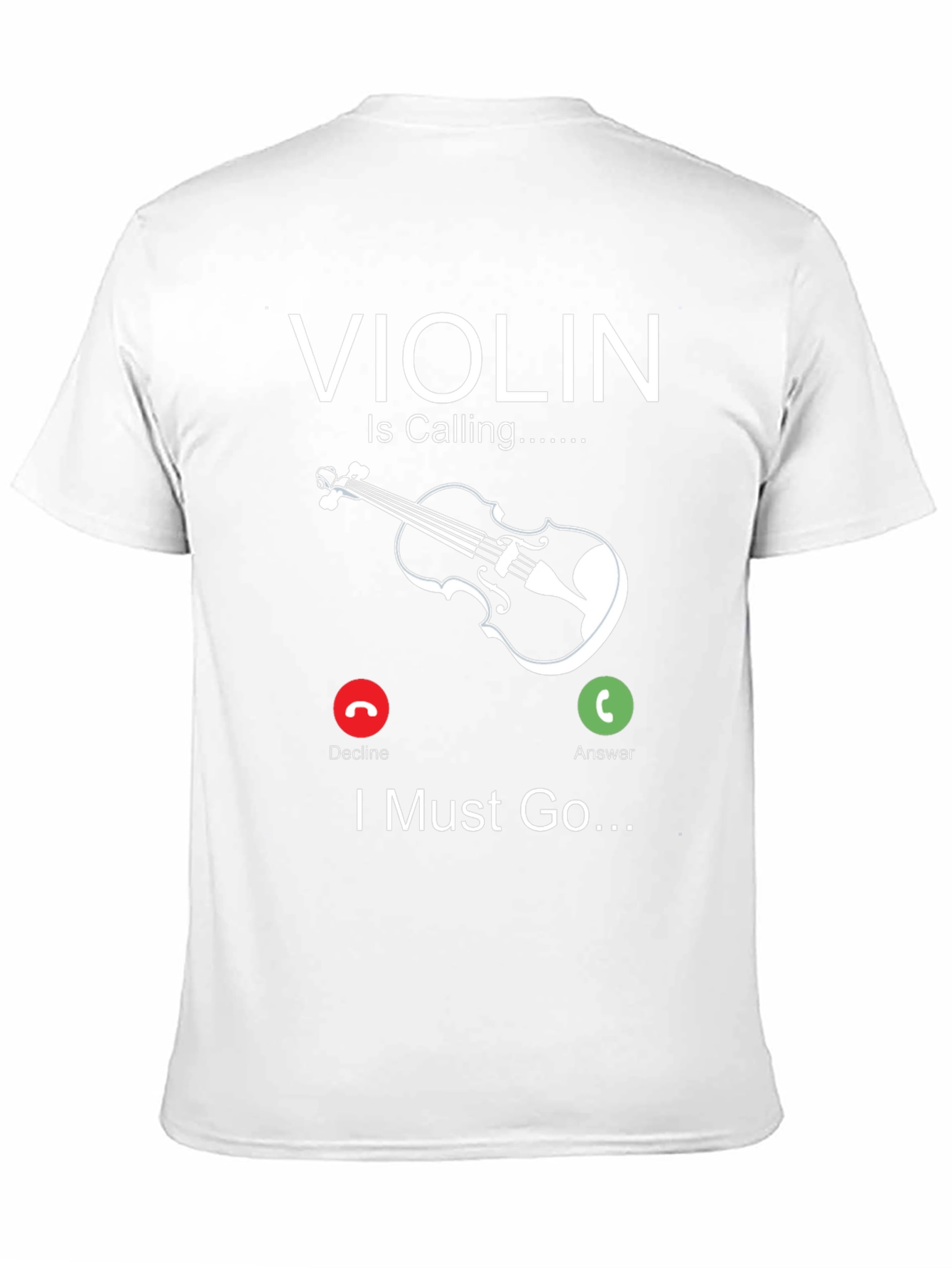 Black Violin is Calling Funny Music T-Shirt view 11