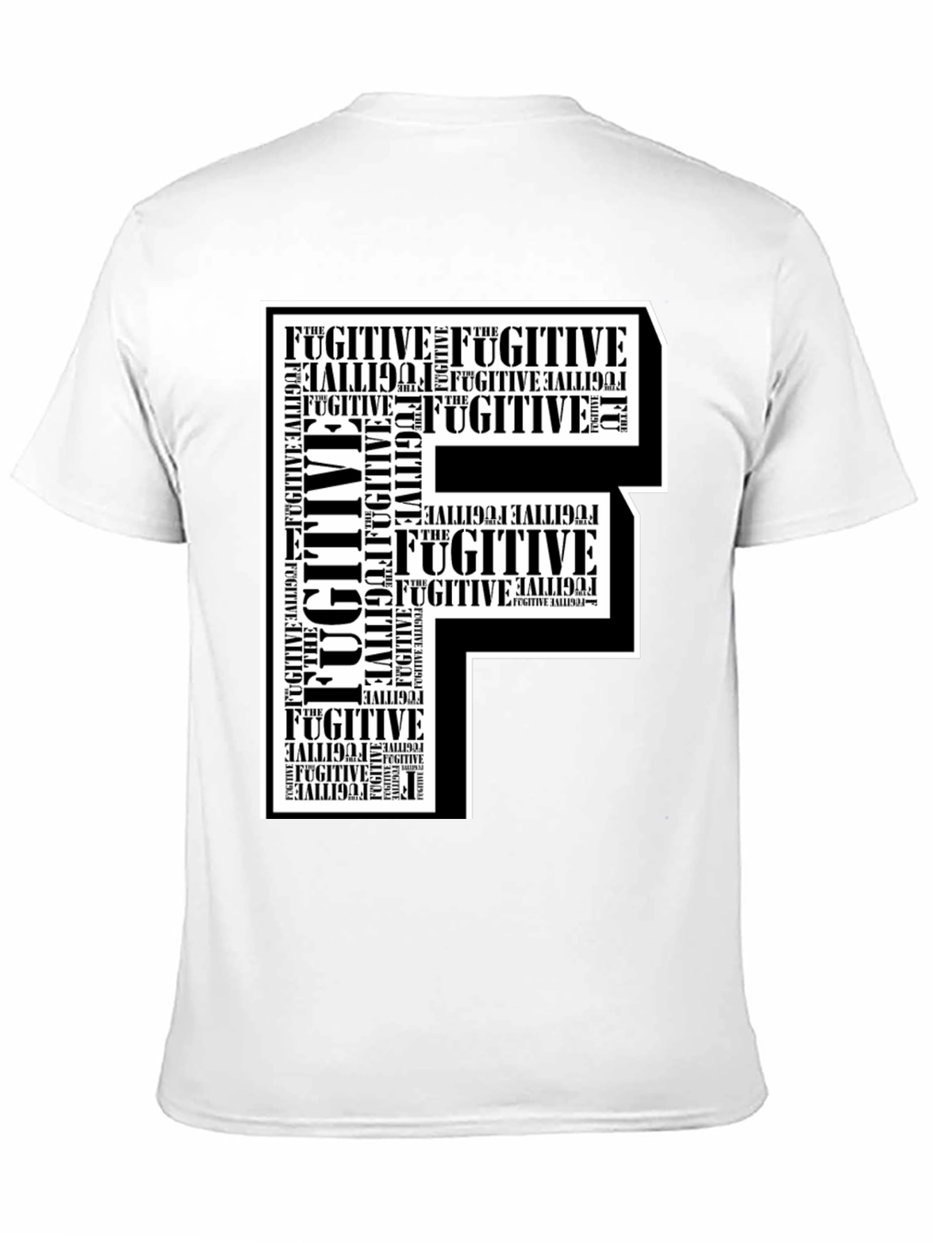 Fugitive F Graphic Print T-Shirt - 11