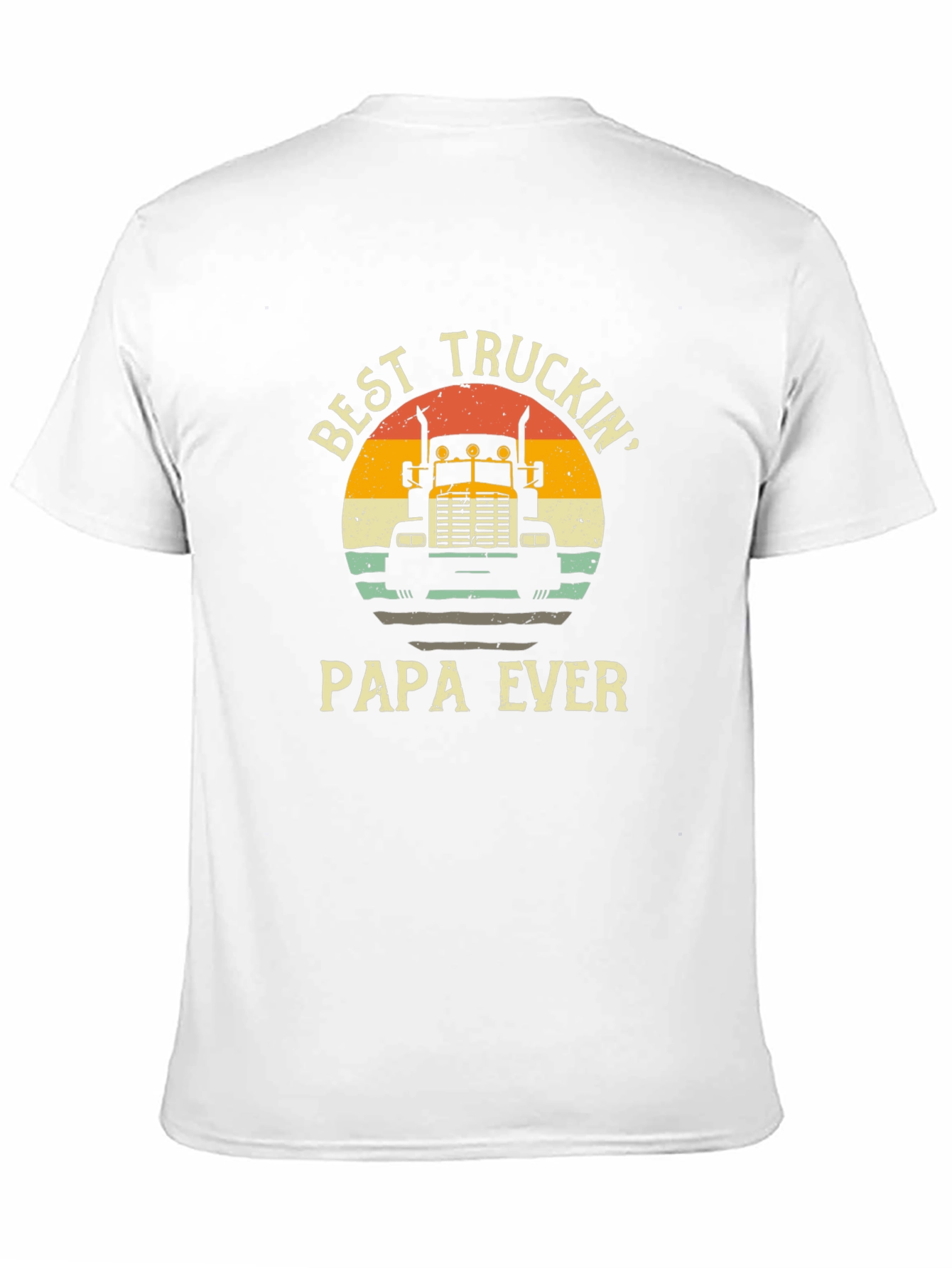 Black Best Truckin' Papa Ever Black T-Shirt view 11