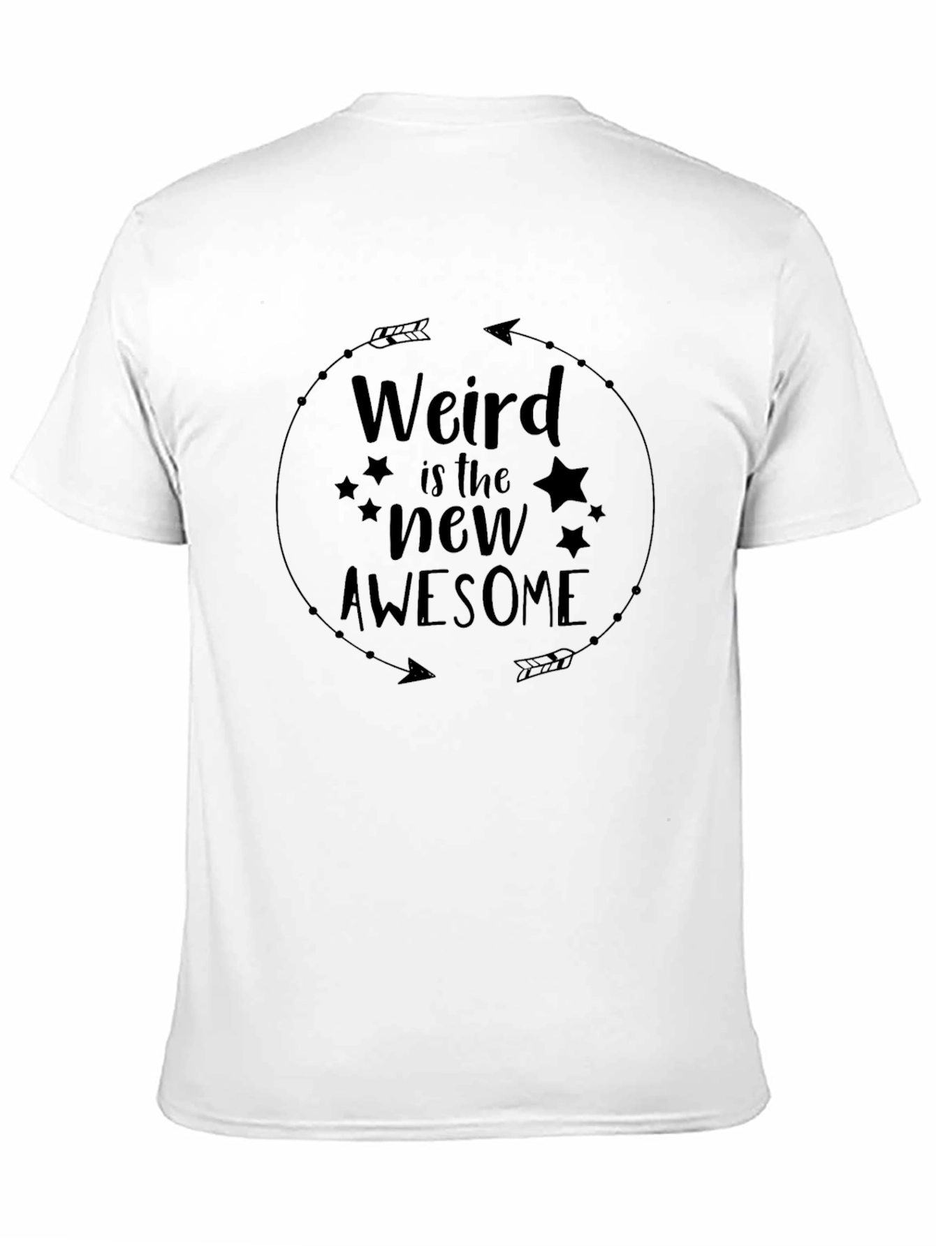 Black Weird is the New Awesome Graphic Tee view 11