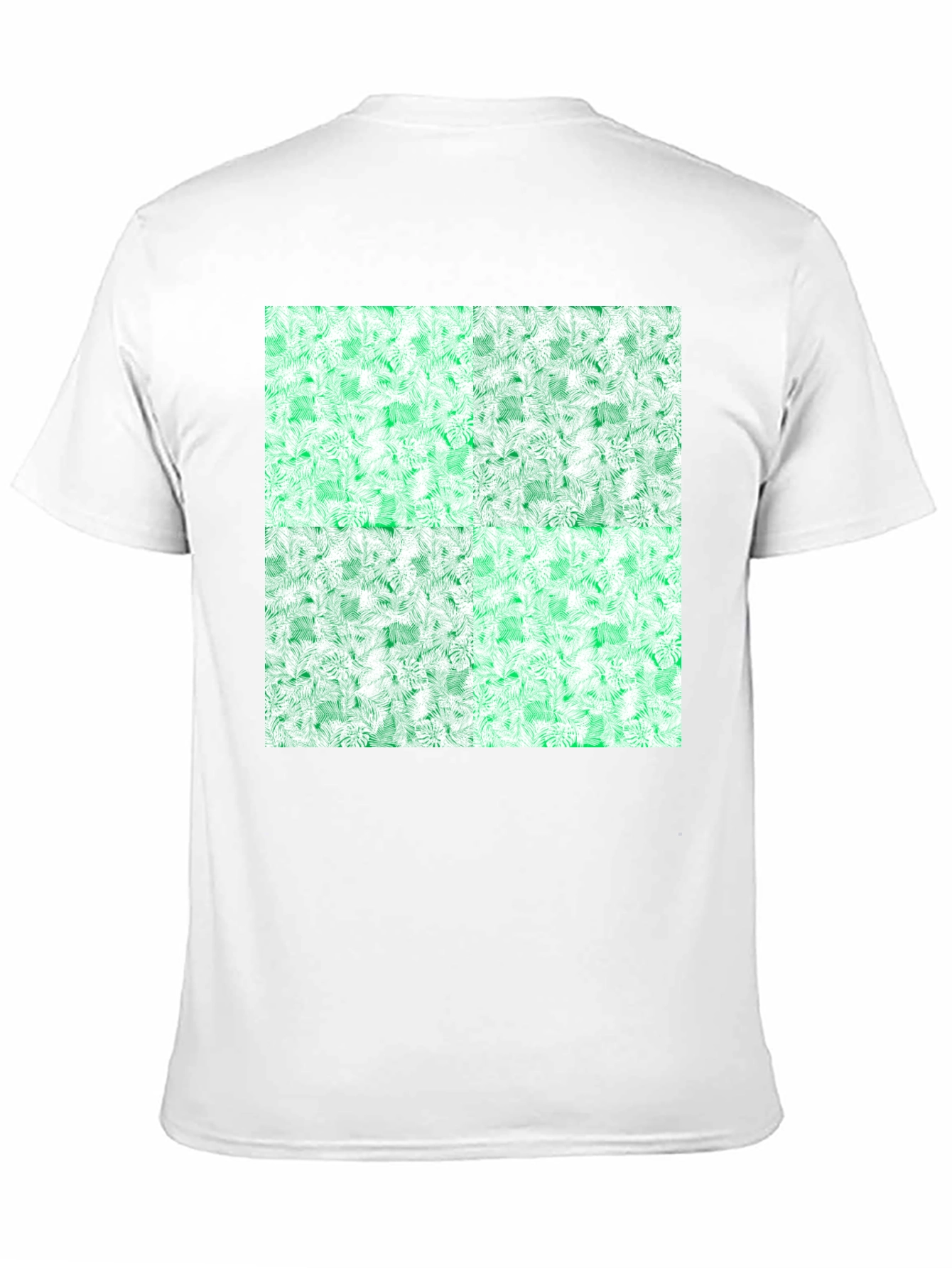 Black Emerald Fractal Pattern T-Shirt view 11