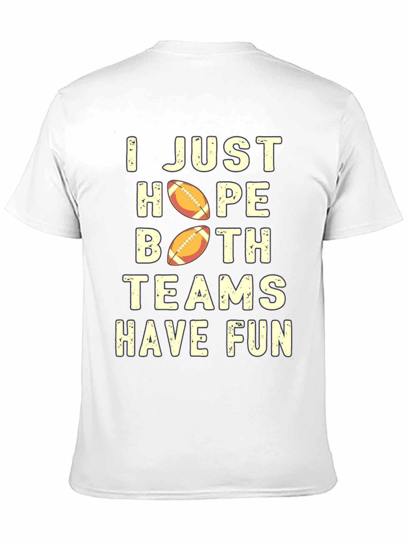 Black Funny Football T-Shirt: I Hope Both Teams Have Fun view 11