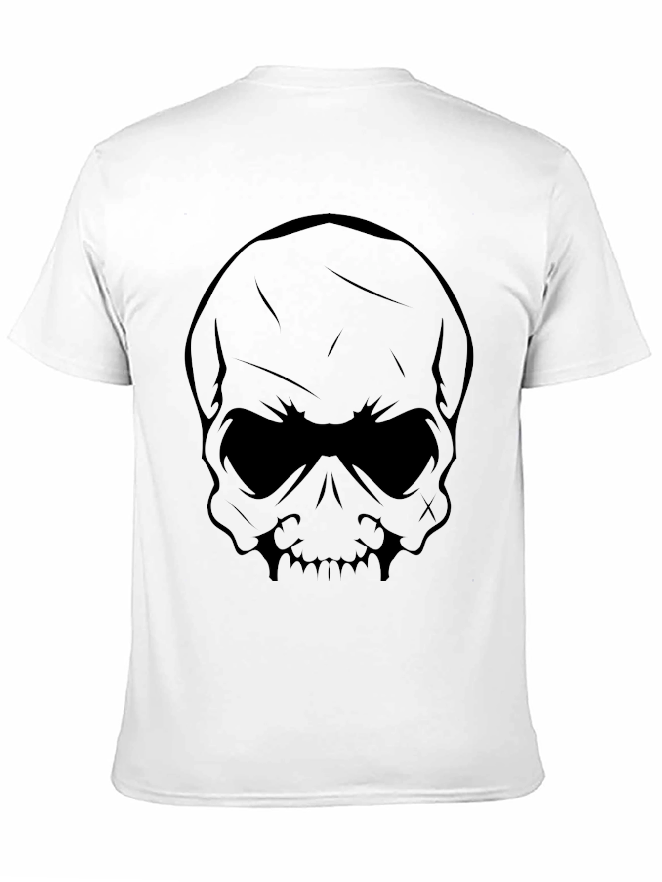 Black Skull Graphic T-Shirt - Black view 11
