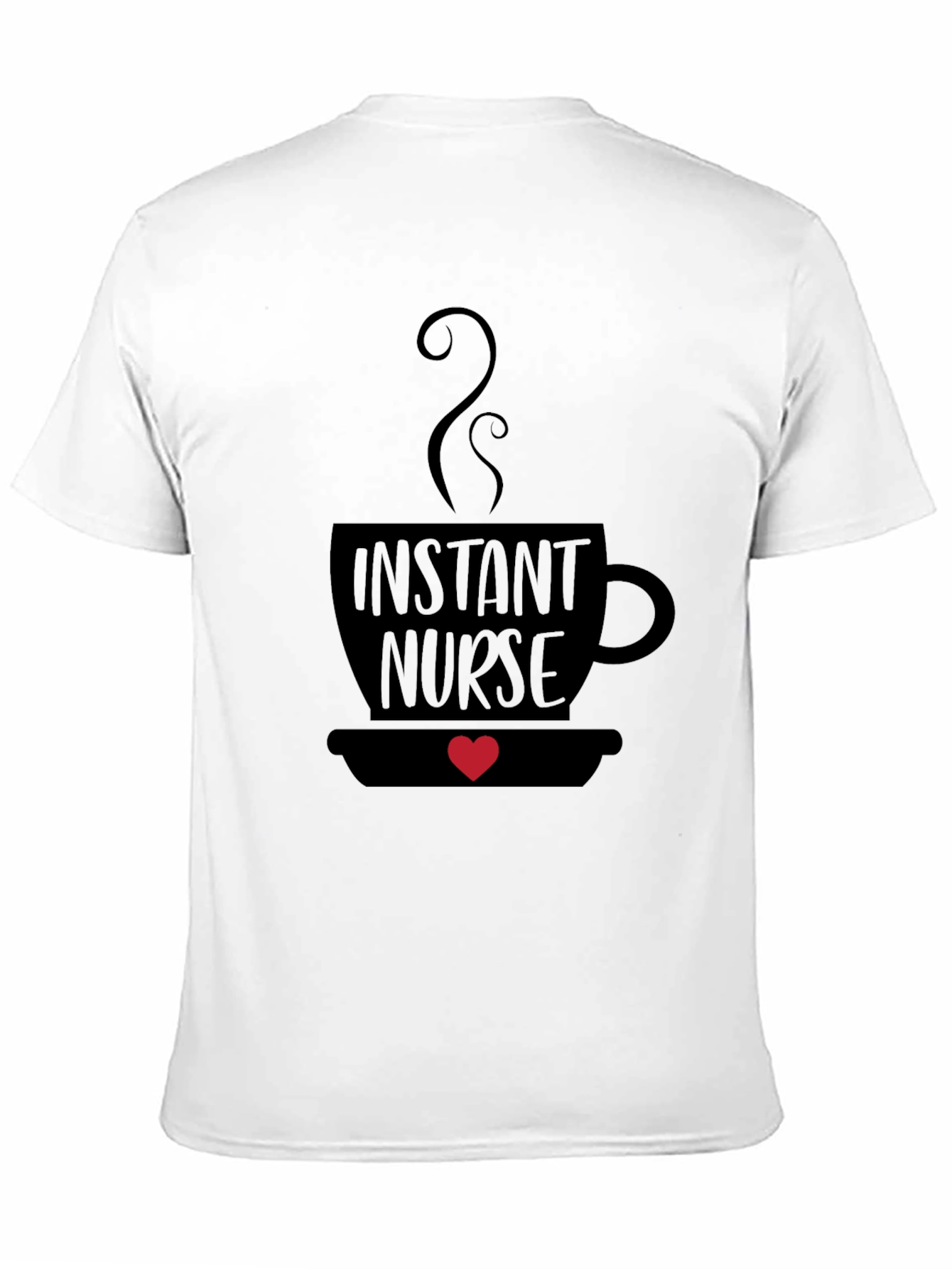 Black Instant Nurse Coffee Graphic Tee view 11
