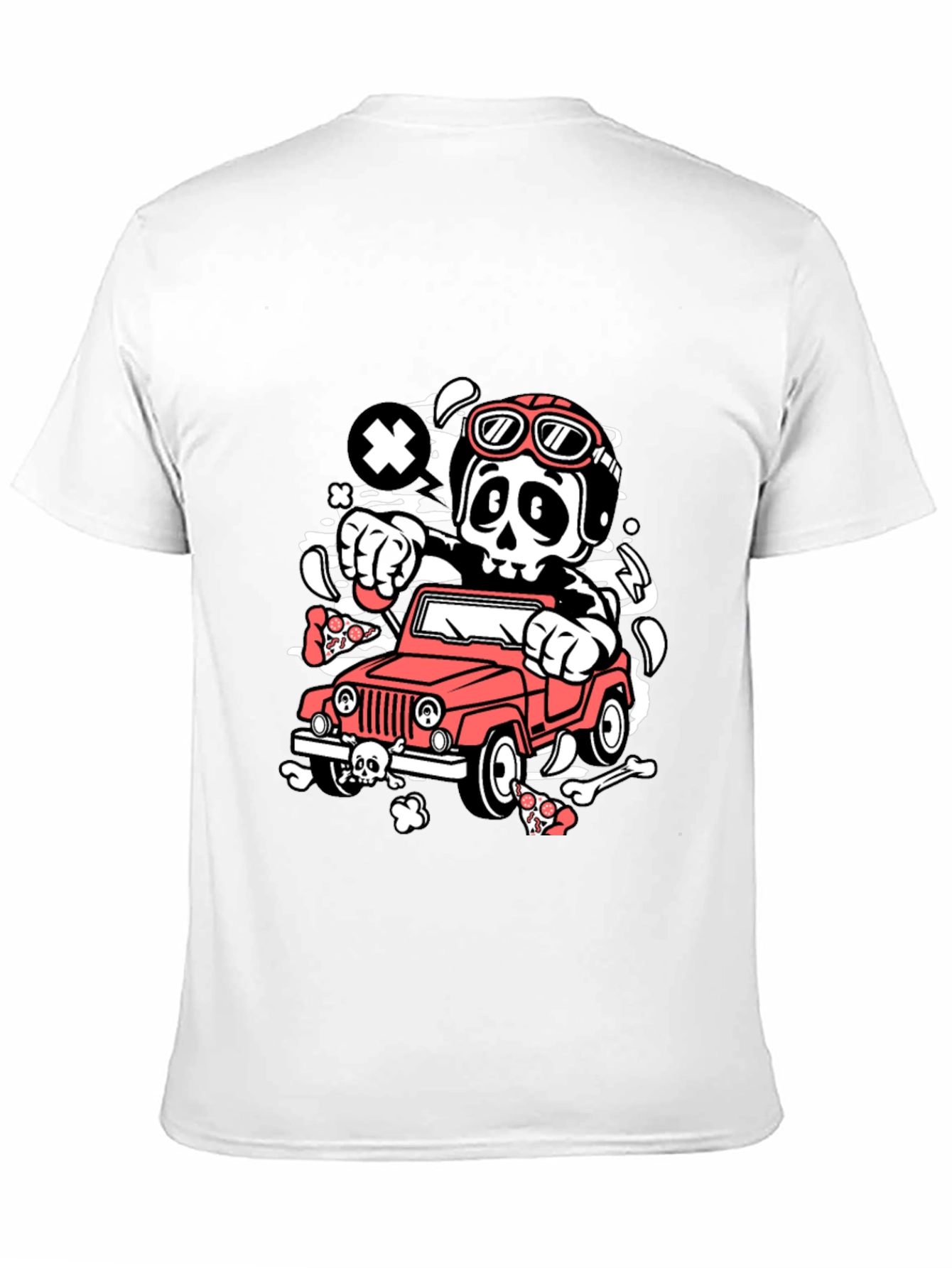 Black Skull Driver Black T-Shirt view 11