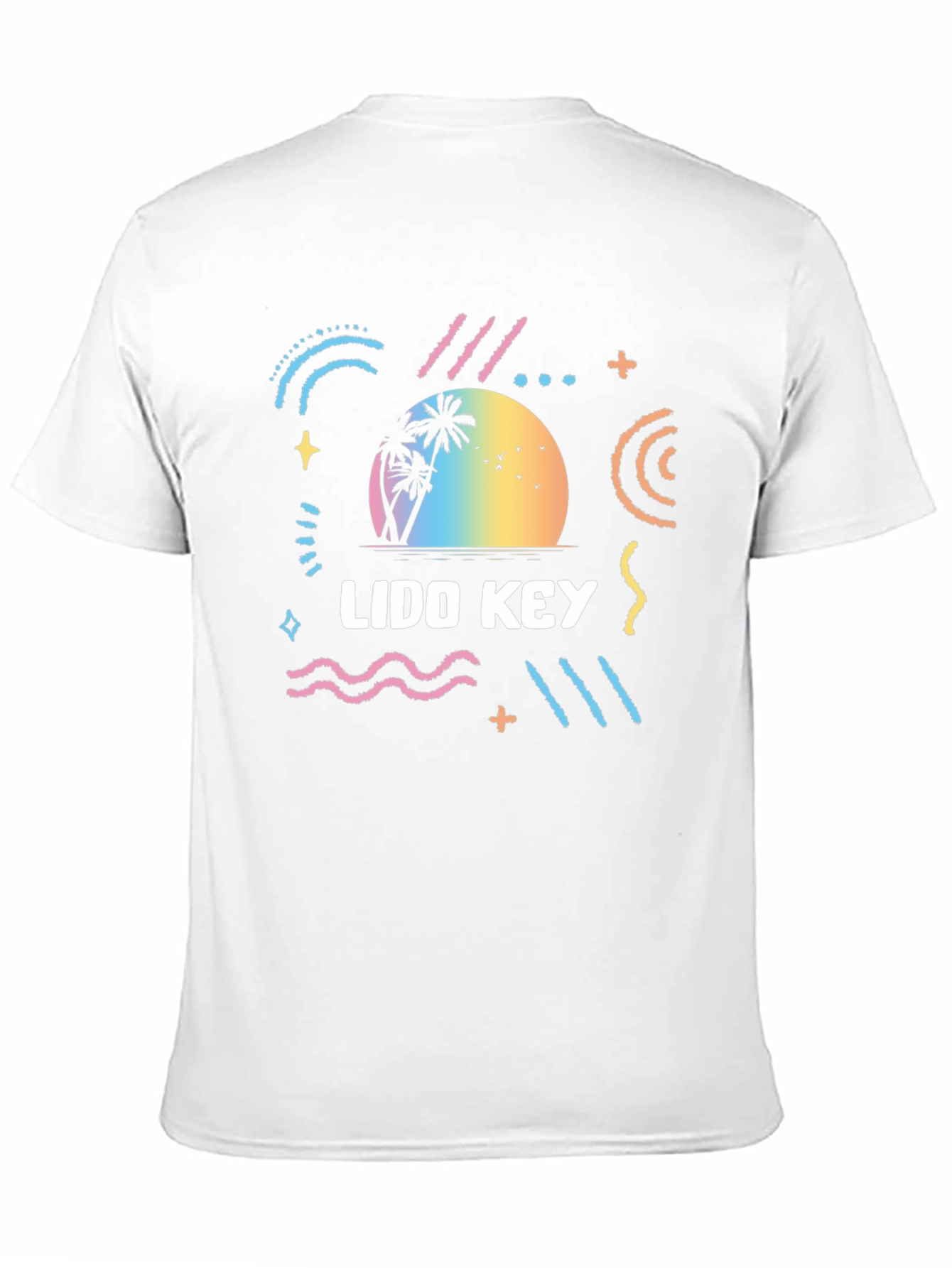 Black Lido Key Graphic Tee - Retro Beach Vibes view 11