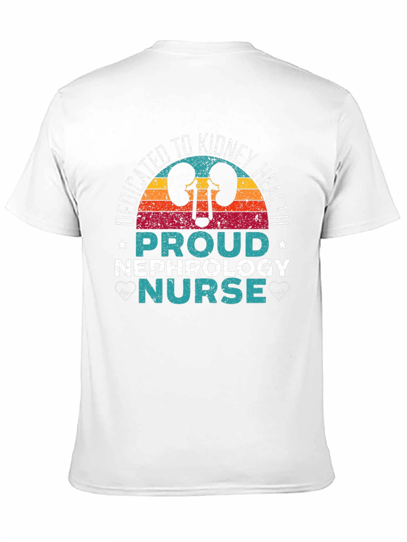 Black Dedicated Kidney Health Nephrology Nurse T-Shirt view 11