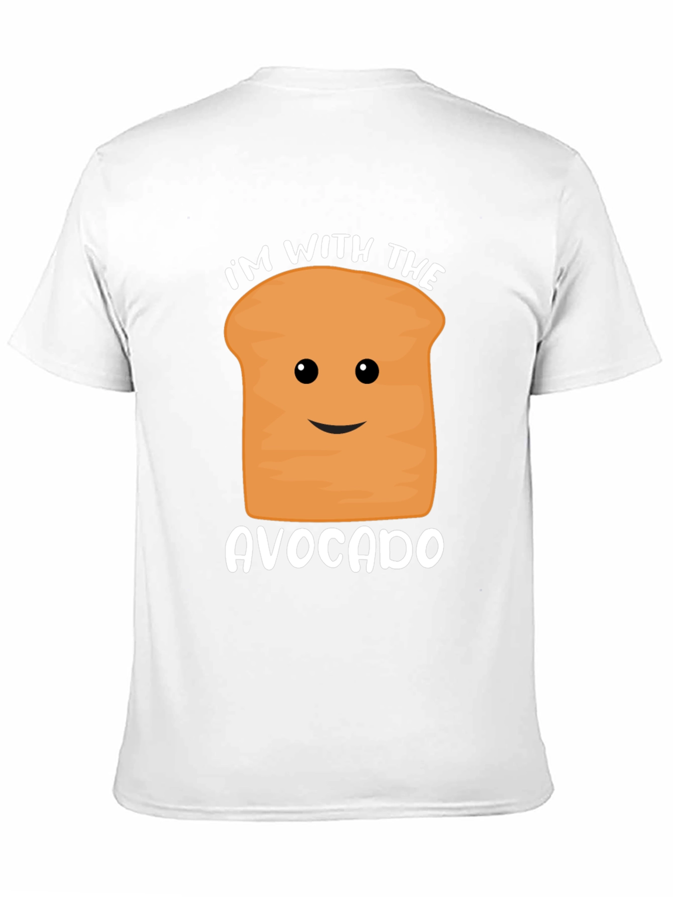 Black I'm with the Avocado Funny Graphic Tee view 11