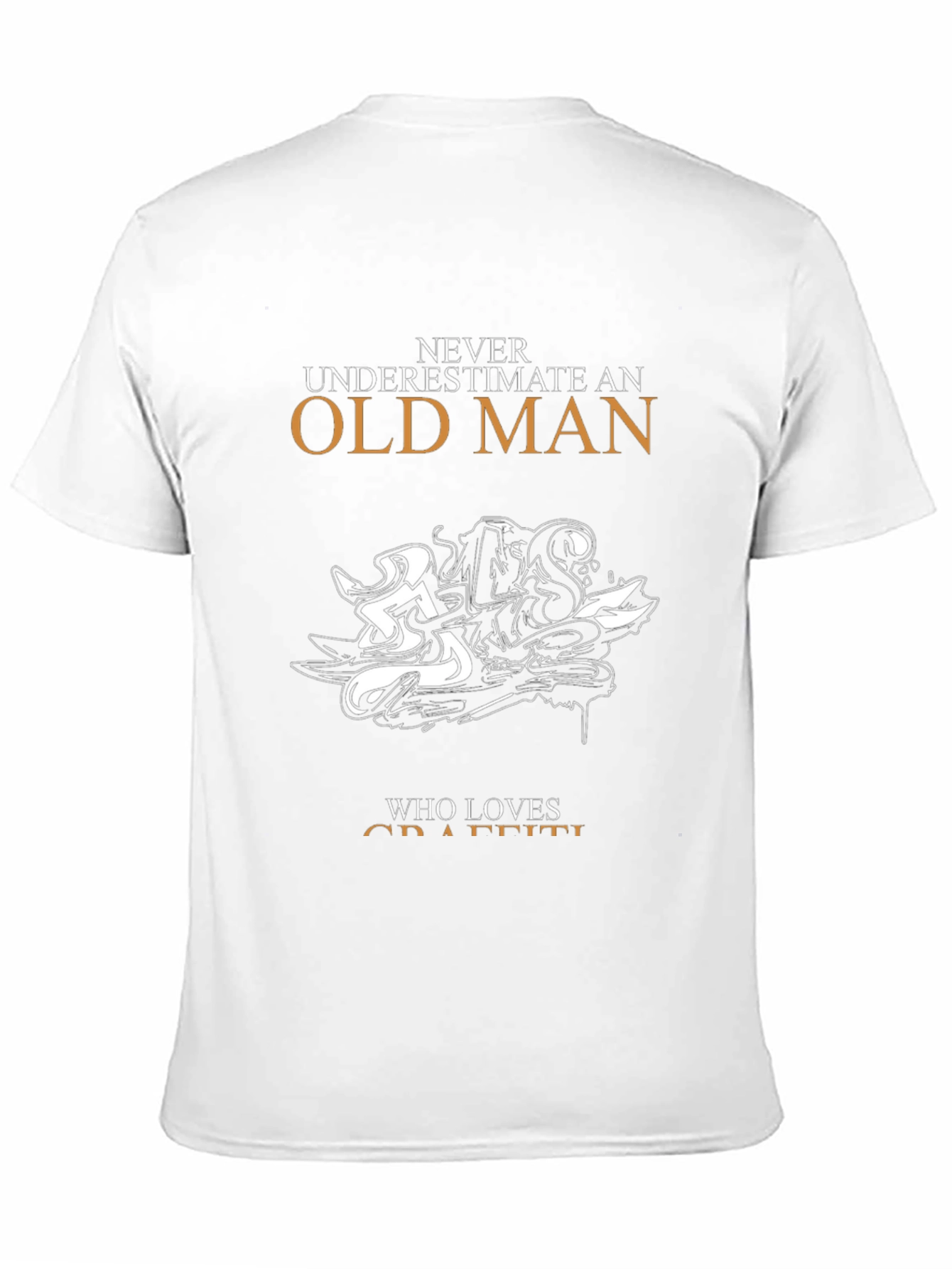 Black Old Man Graffiti Lover T-Shirt view 11