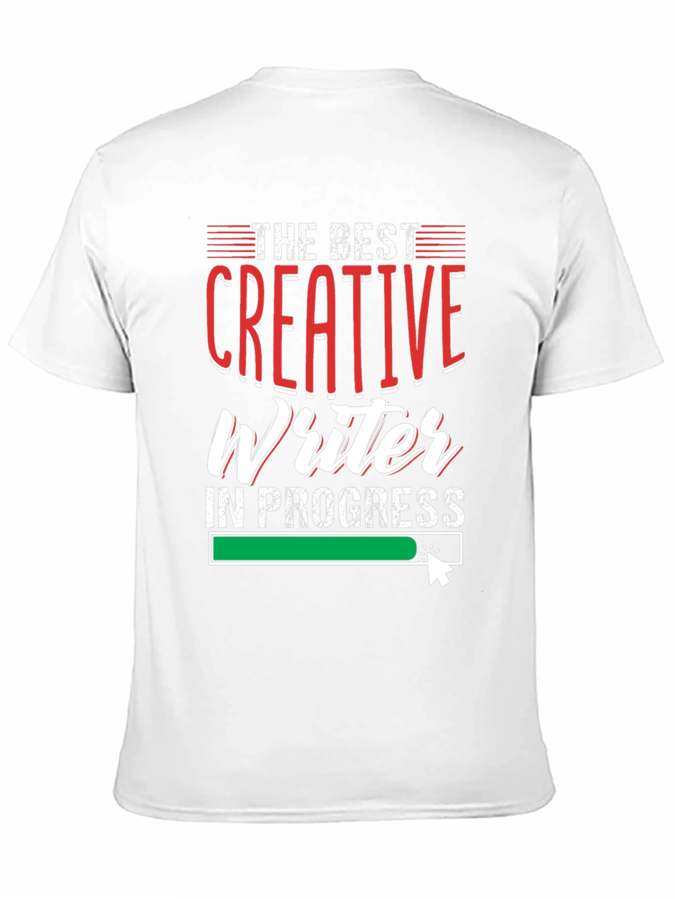 Black Creative Writer In Progress Black T-Shirt view 11
