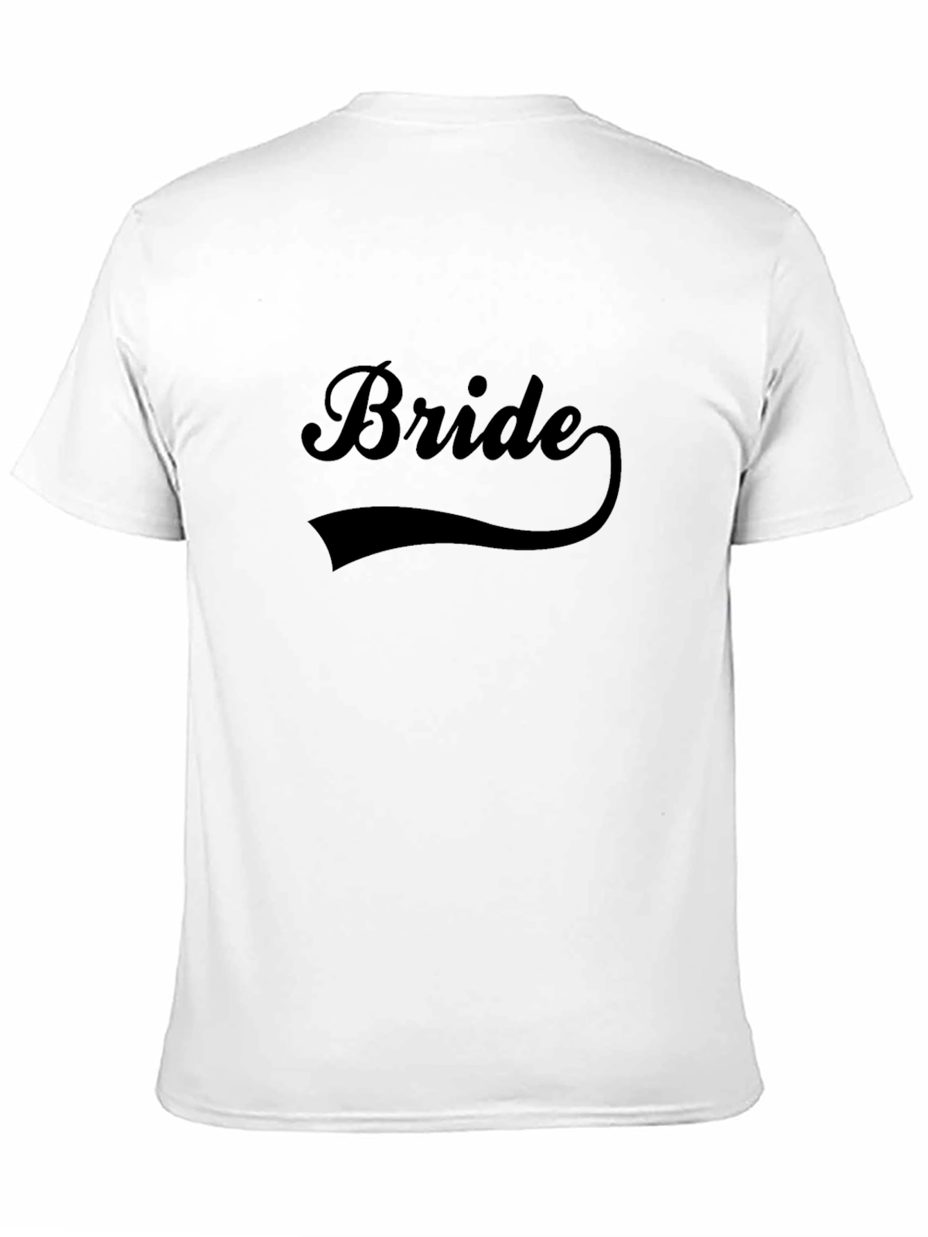 Bride T-Shirt - Black Crew Neck Wedding Tee - 11