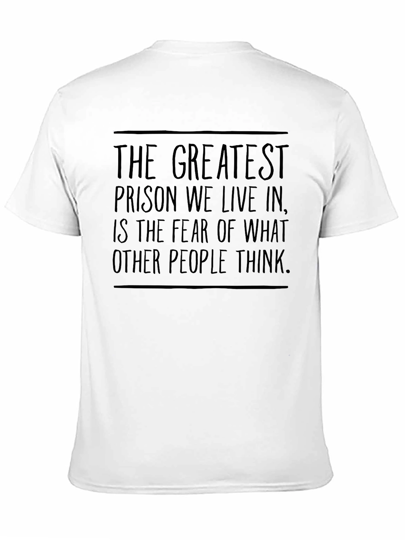 Black Inspirational Graphic T-Shirt: Greatest Prison view 11