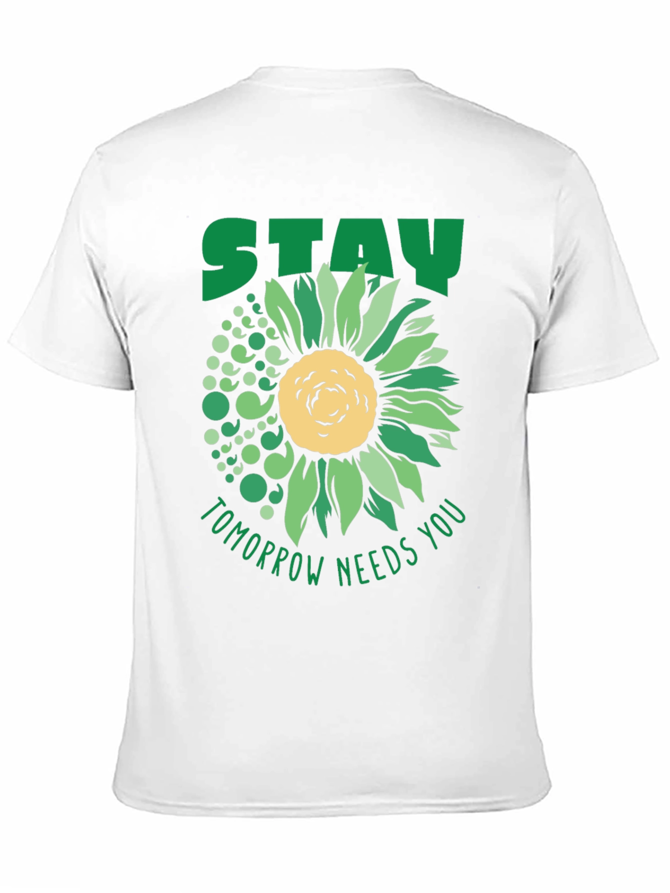 Black Stay Tomorrow Needs You Sunflower T-Shirt view 11