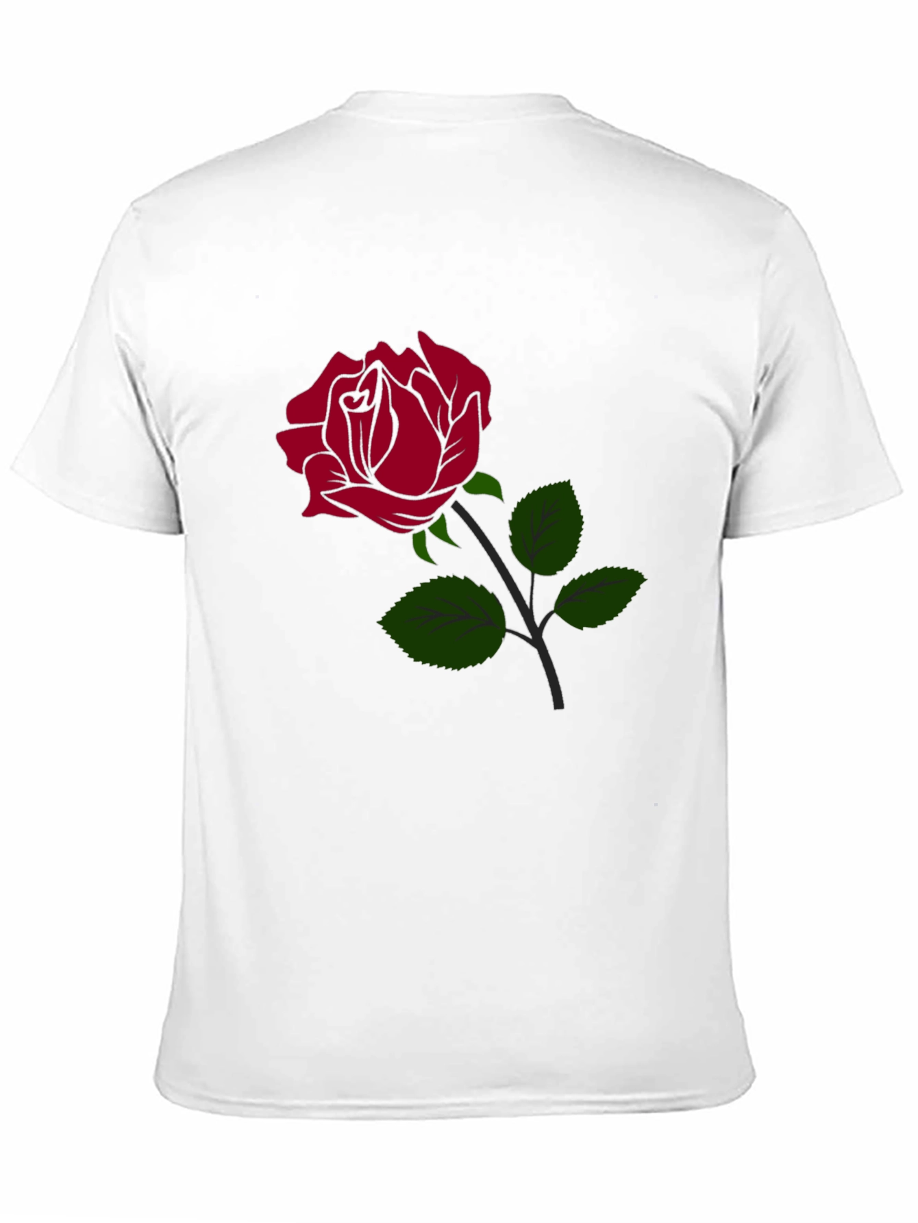 Black Rose Graphic Black T-Shirt view 11