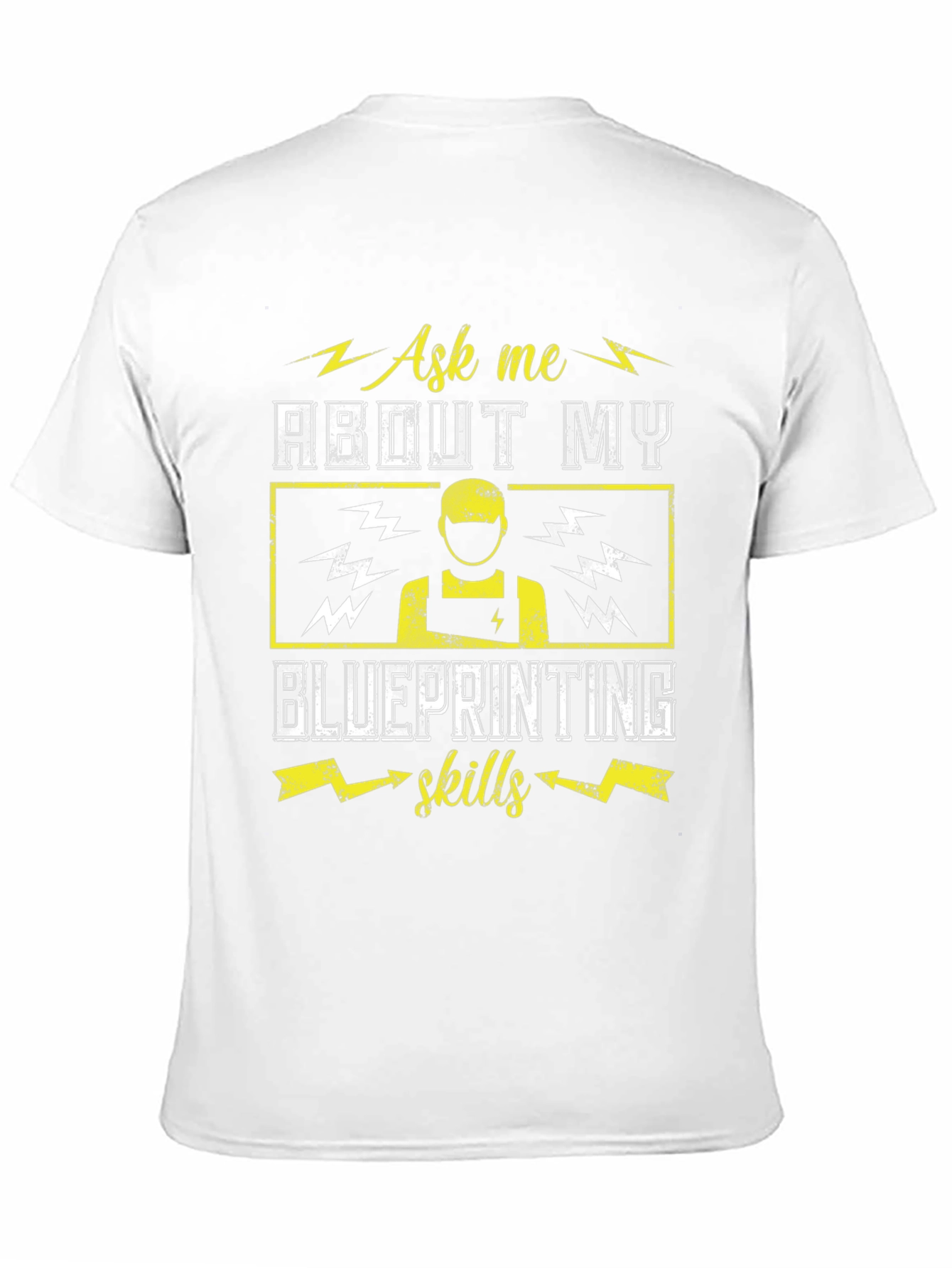 Black Blueprint Skills T-Shirt - Ask Me About My Skills Tee view 11