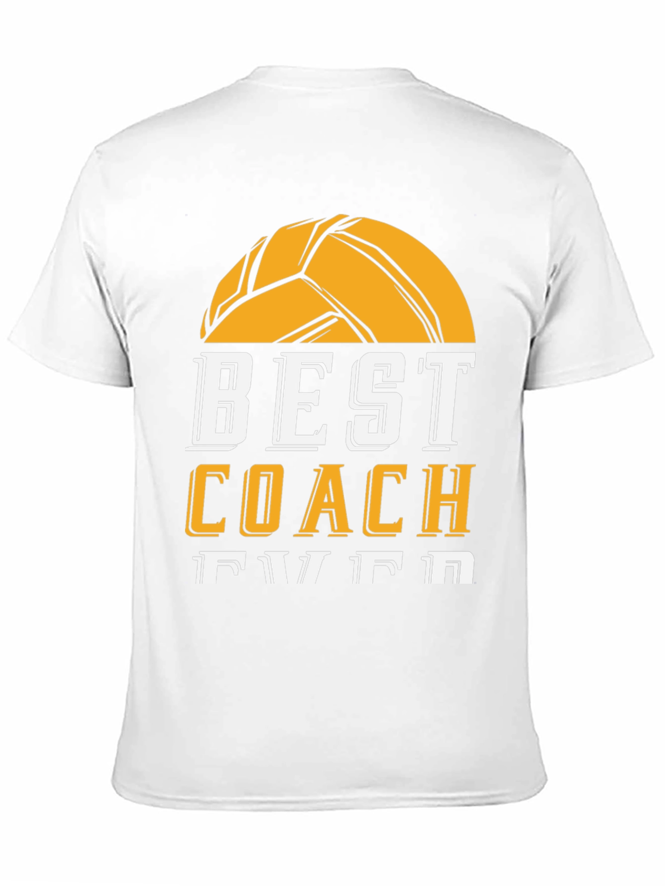 Black Best Coach Ever Volleyball Graphic Tee view 11