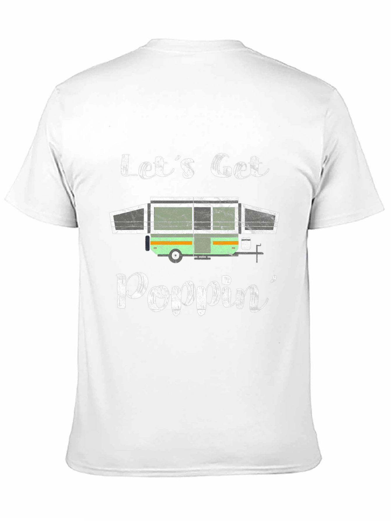 Black Let's Get Poppin' Camping T-Shirt view 11