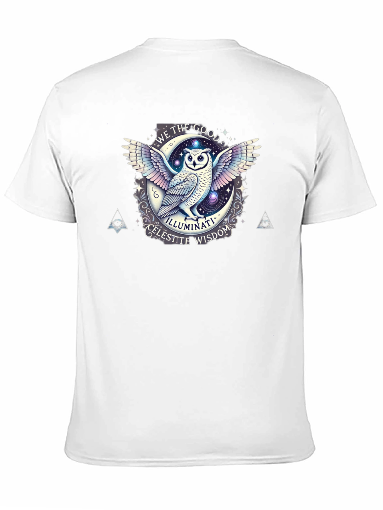 Black Illuminati Owl Graphic Tee - Celest'te Wisdom T-Shirt view 11