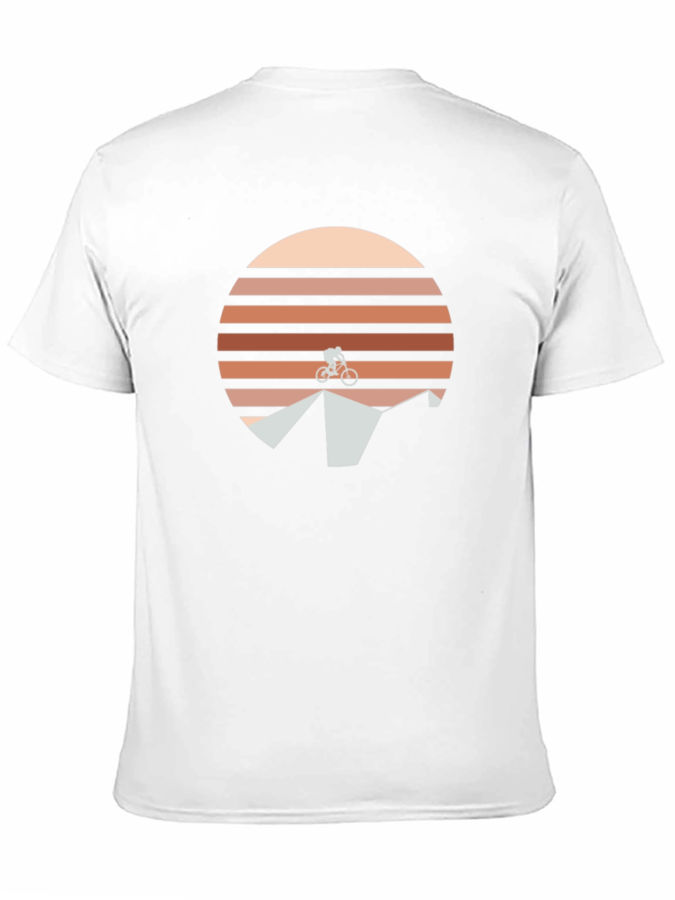 Black Mountain Bike Sunset Graphic Tee - Black view 11