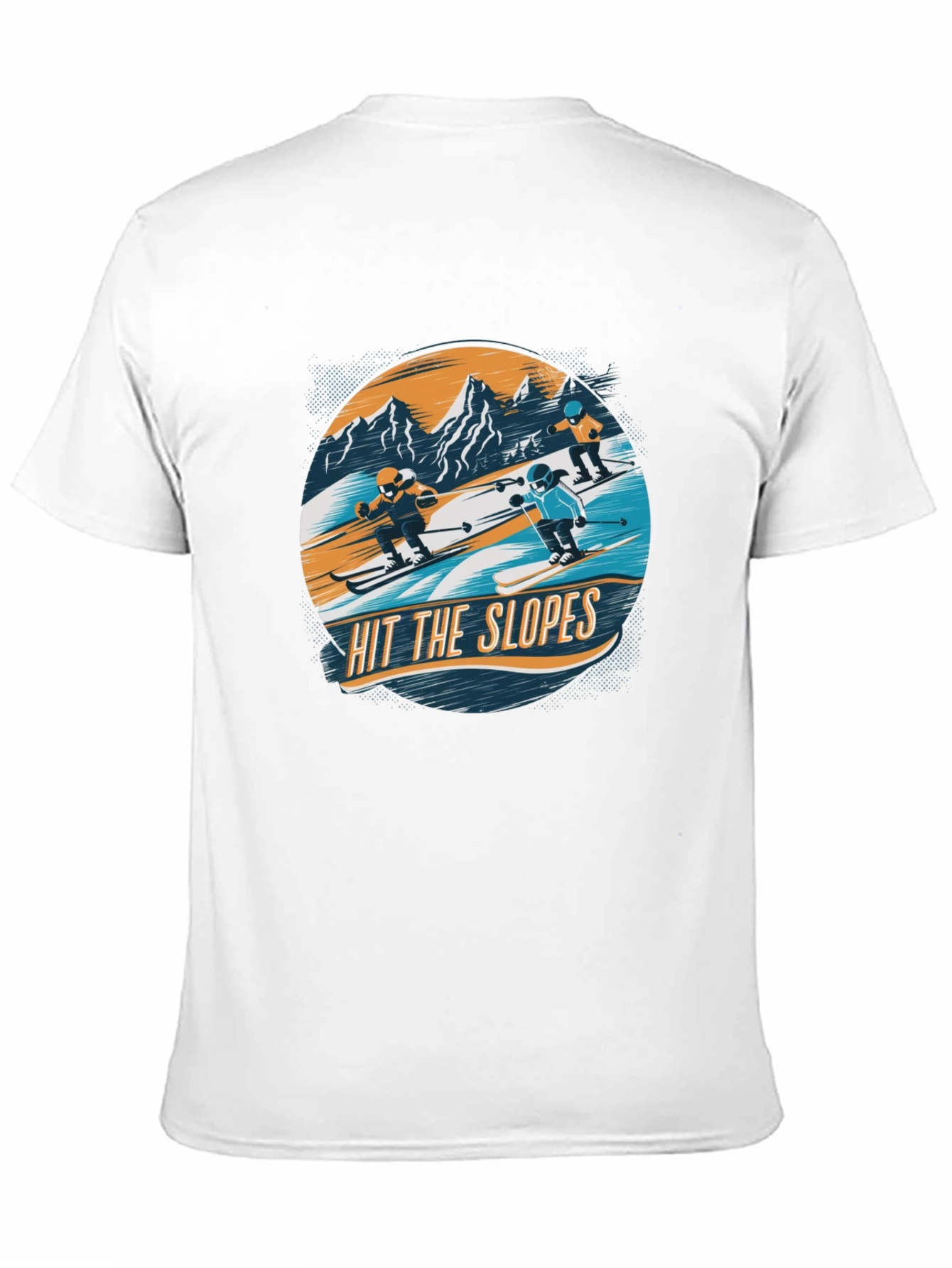 Hit the Slopes Graphic Tee - Black Cotton T-Shirt - 11