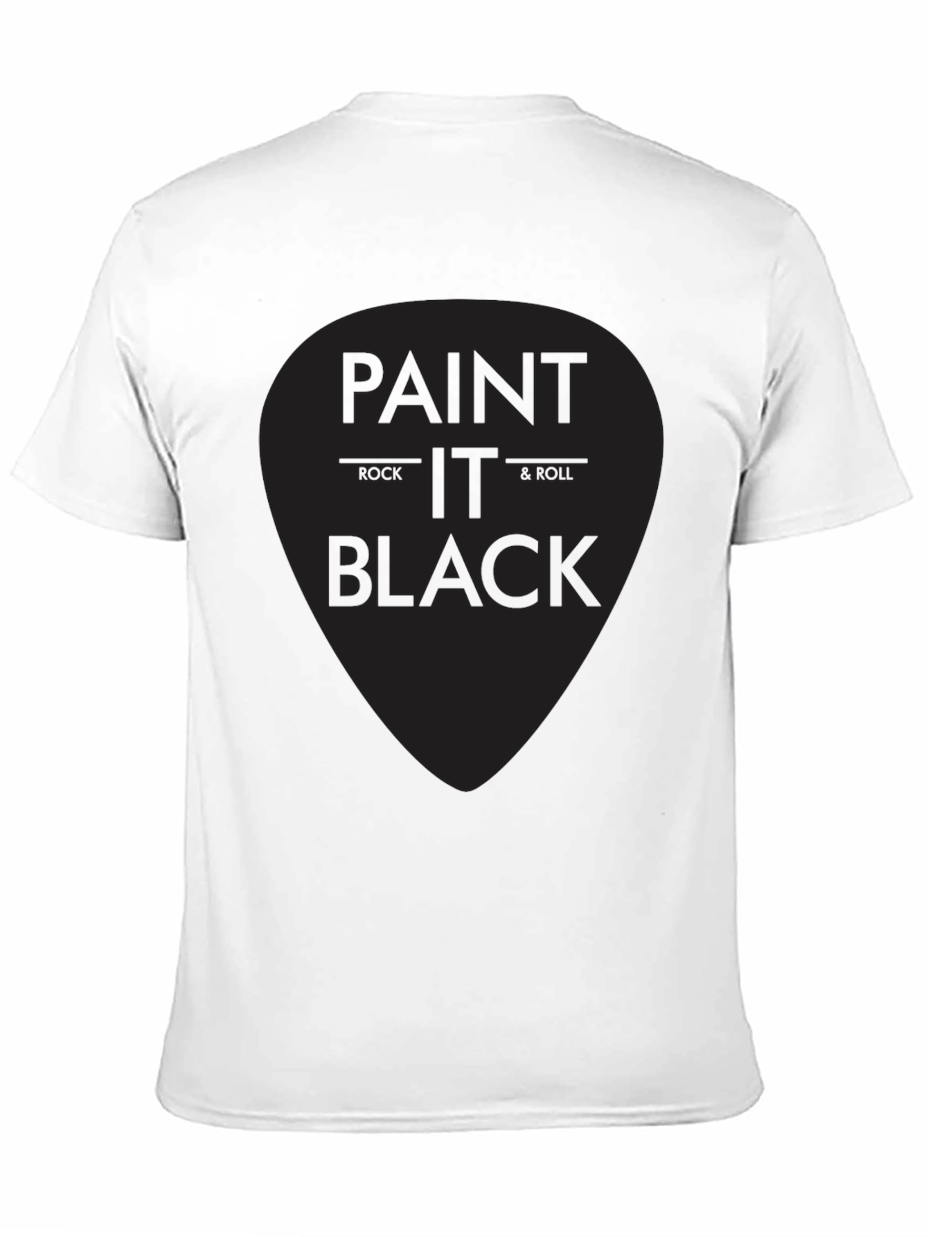 Black Paint It Black Rock & Roll Graphic T-Shirt view 11