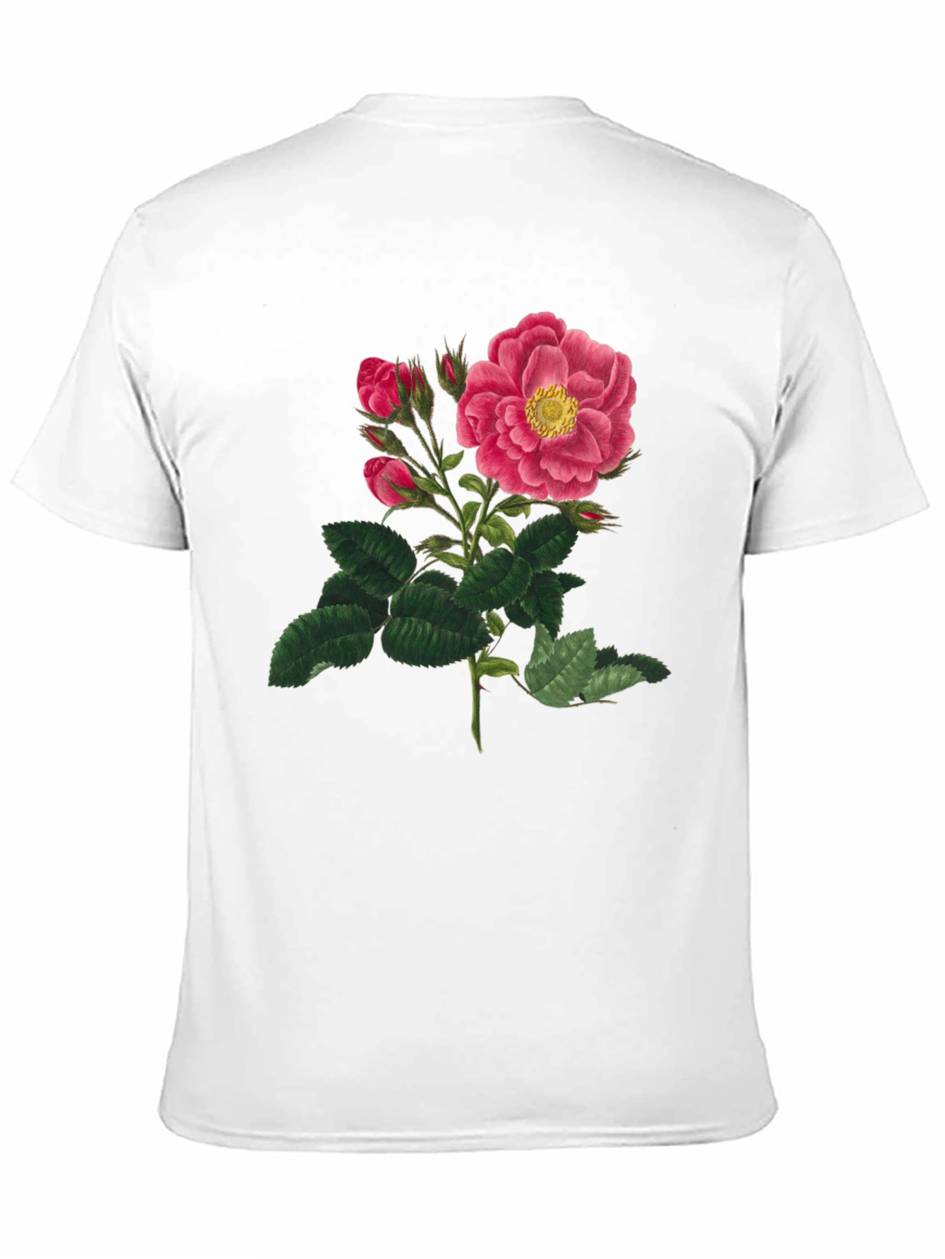 Black Vintage Rose Graphic T-Shirt - Black view 11