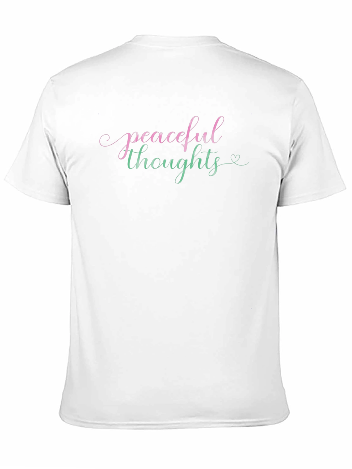 Black Peaceful Thoughts Graphic T-Shirt view 11