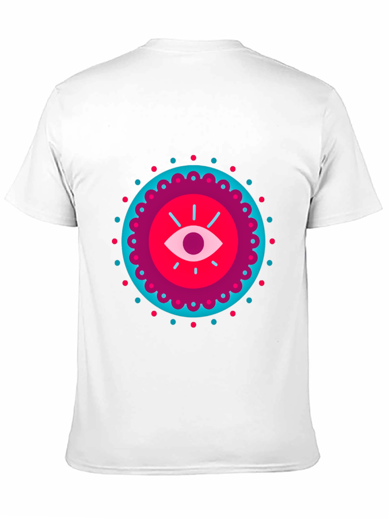 Black Mystic Eye Graphic Black T-Shirt view 11