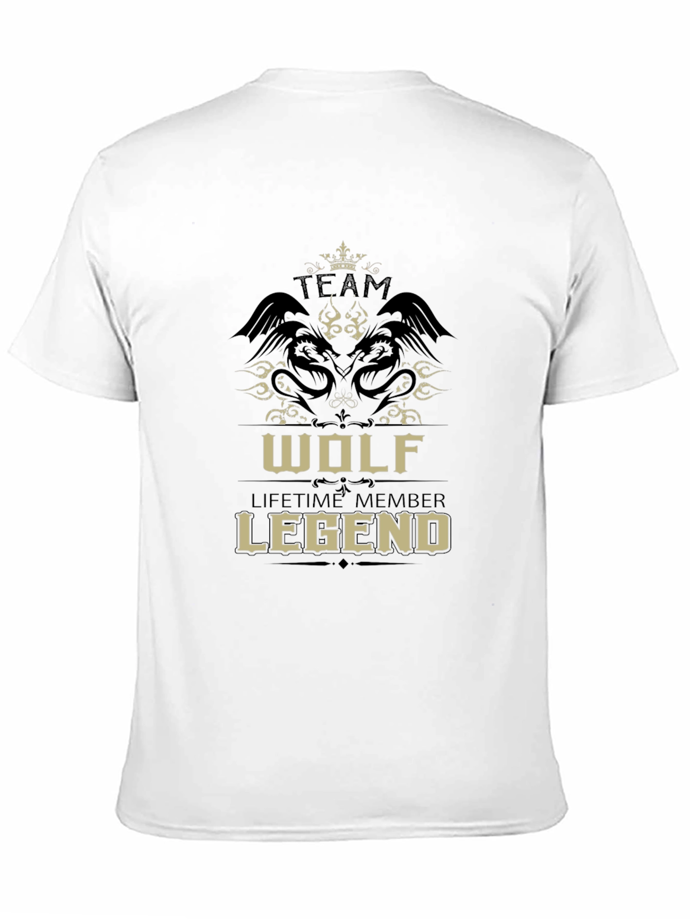 Black Wolf Legend T-Shirt - Lifetime Member Tee view 11