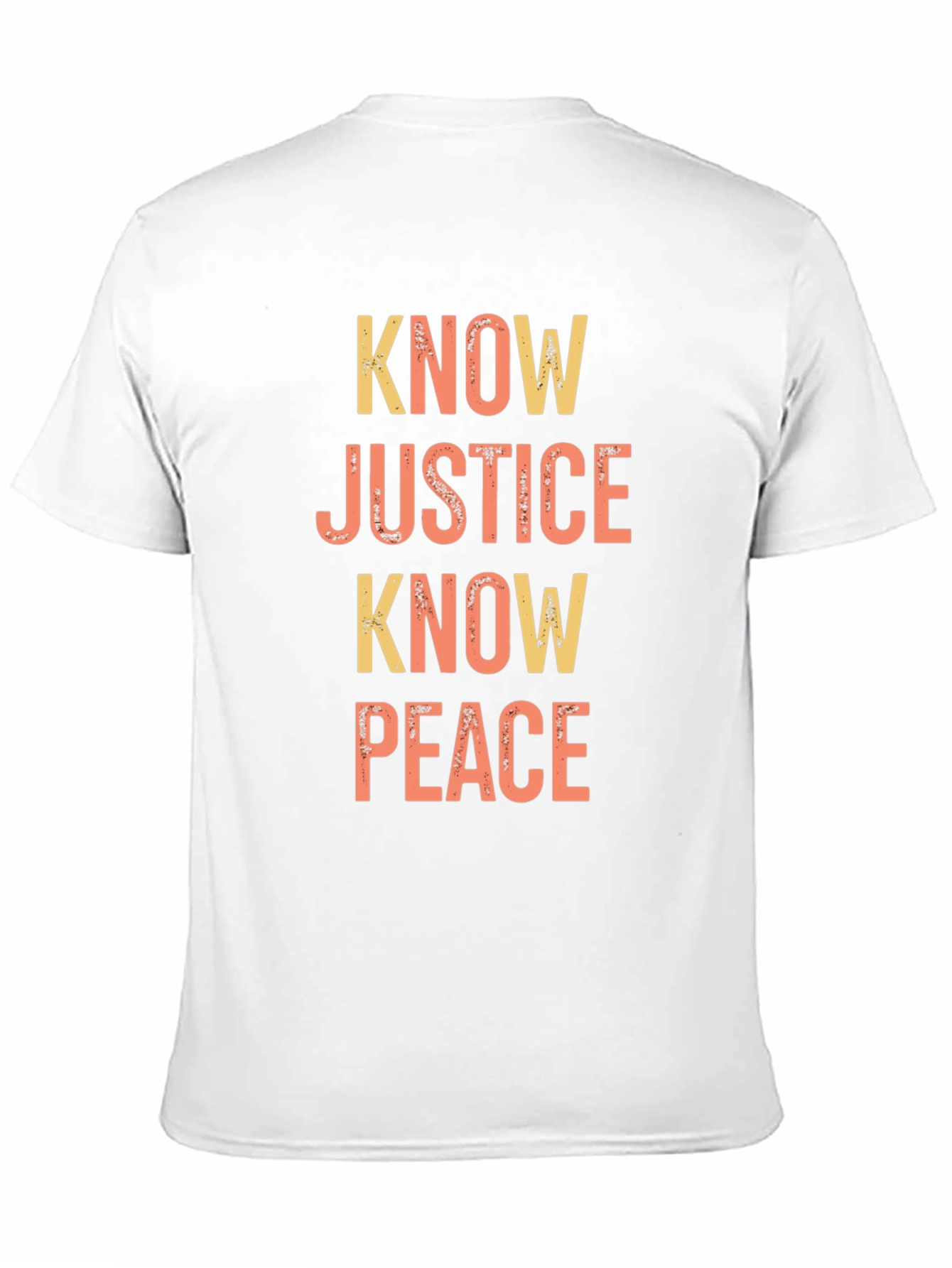 Black Know Justice Know Peace Graphic T-Shirt view 11
