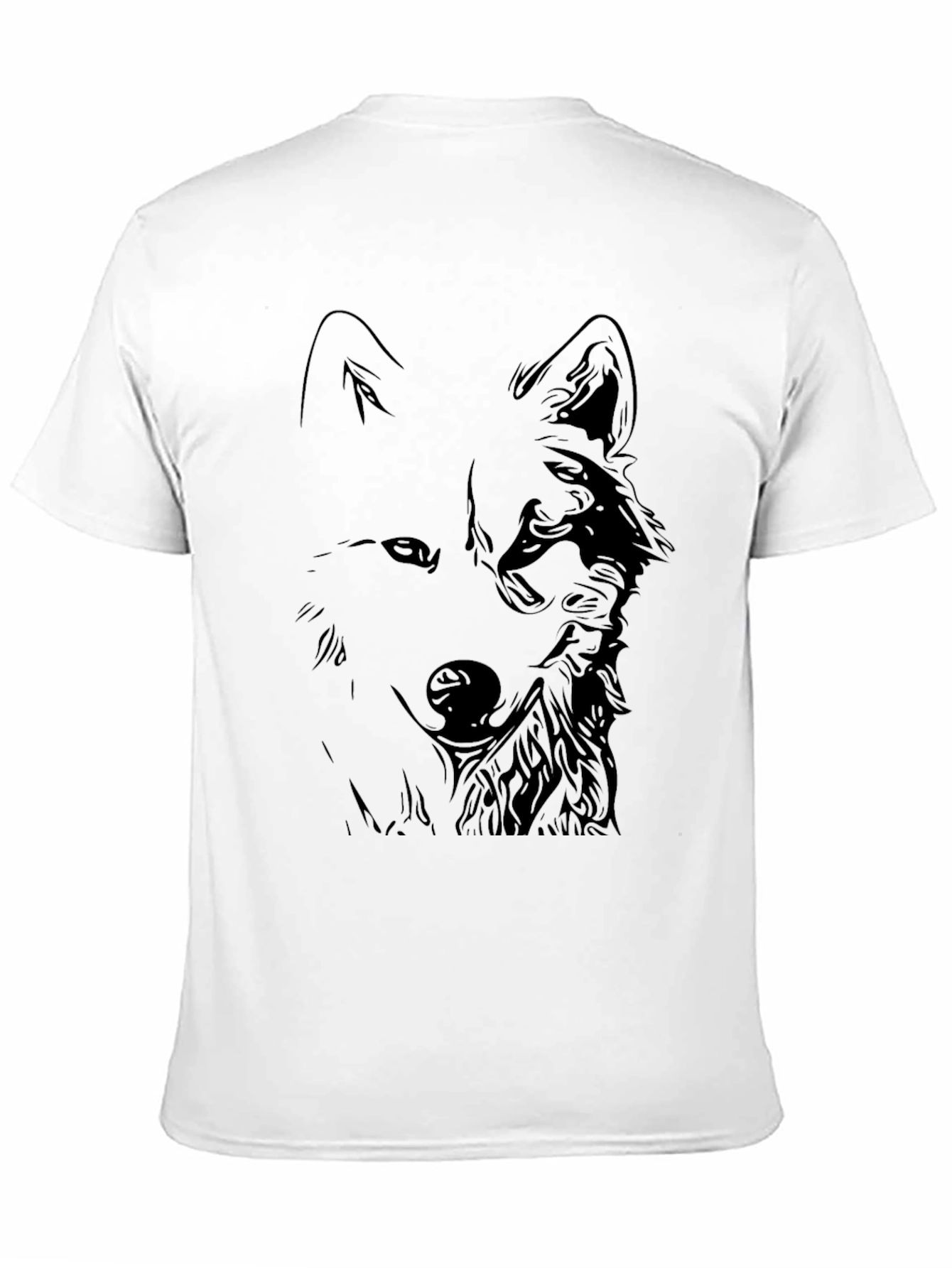 Black Black Wolf Graphic Tee - Stylish Men's T-Shirt view 11