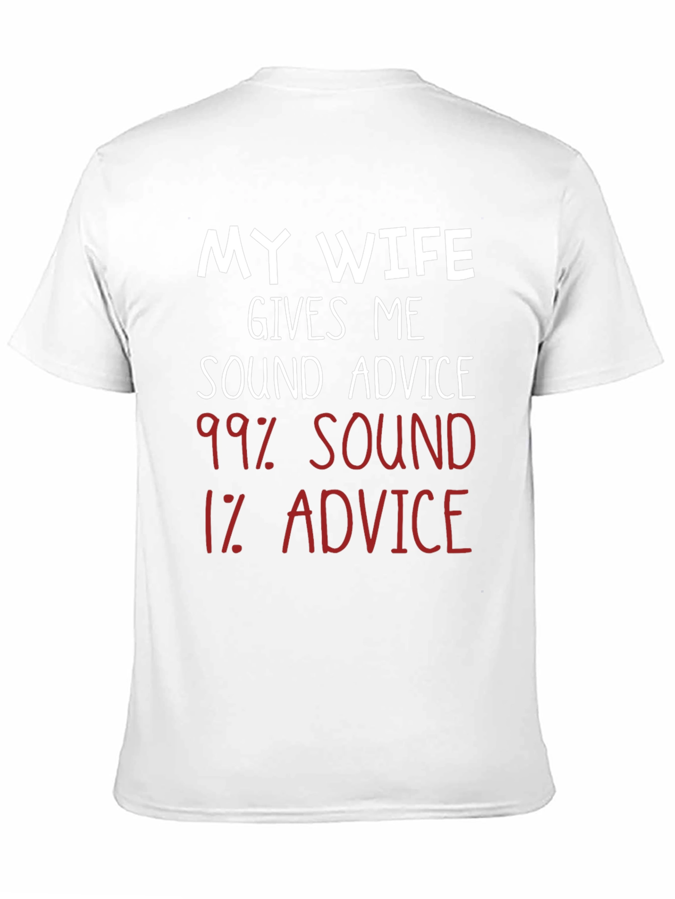 Black Humorous 'My Wife' Advice Graphic T-Shirt view 11