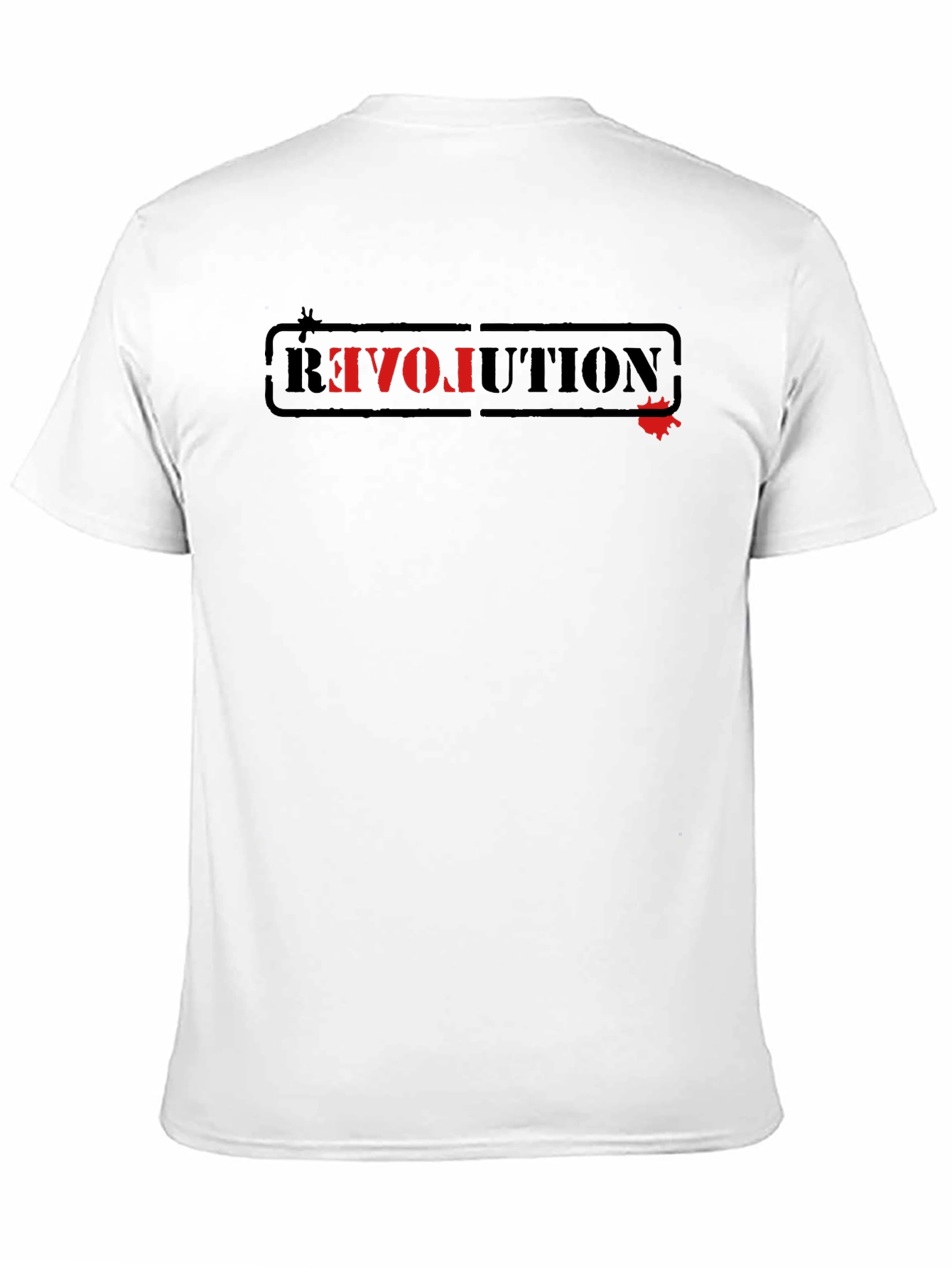 Black Revolution Graphic Tee - Black Cotton T-Shirt view 11
