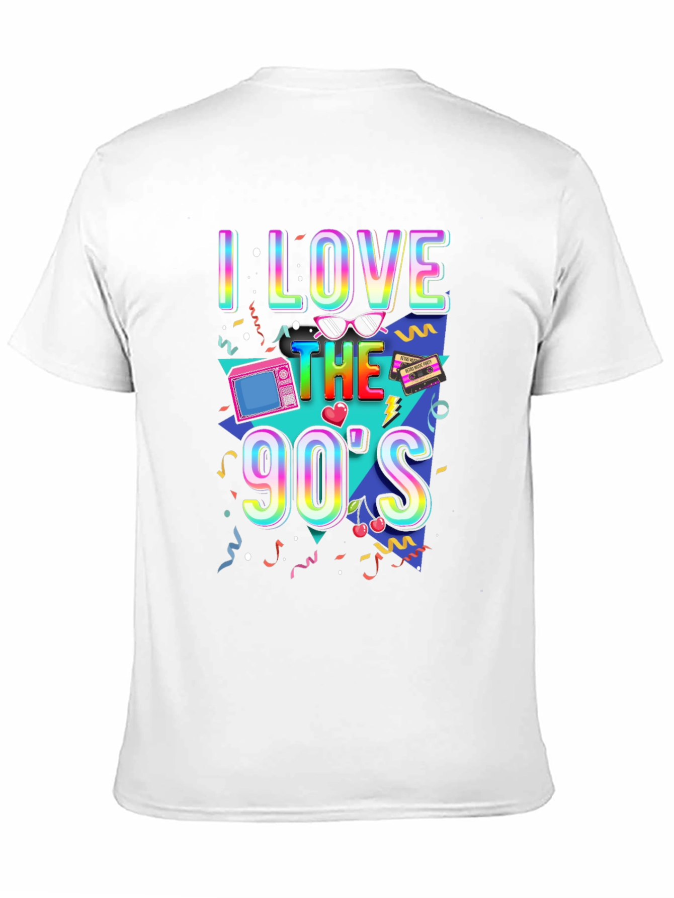 Black I Love The 90's T-Shirt view 11