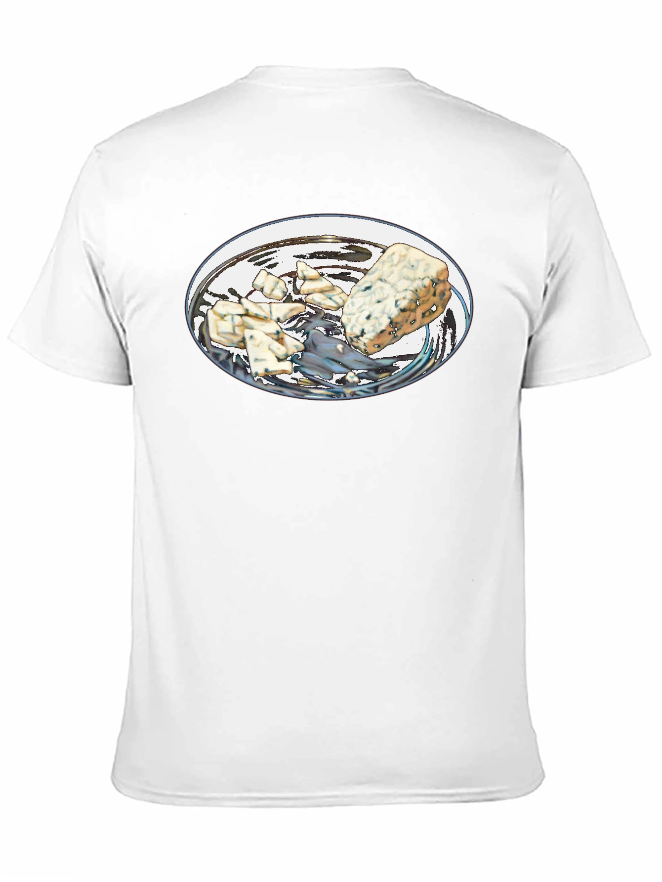 Black Blue Cheese T-Shirt - Novelty Food Tee view 11