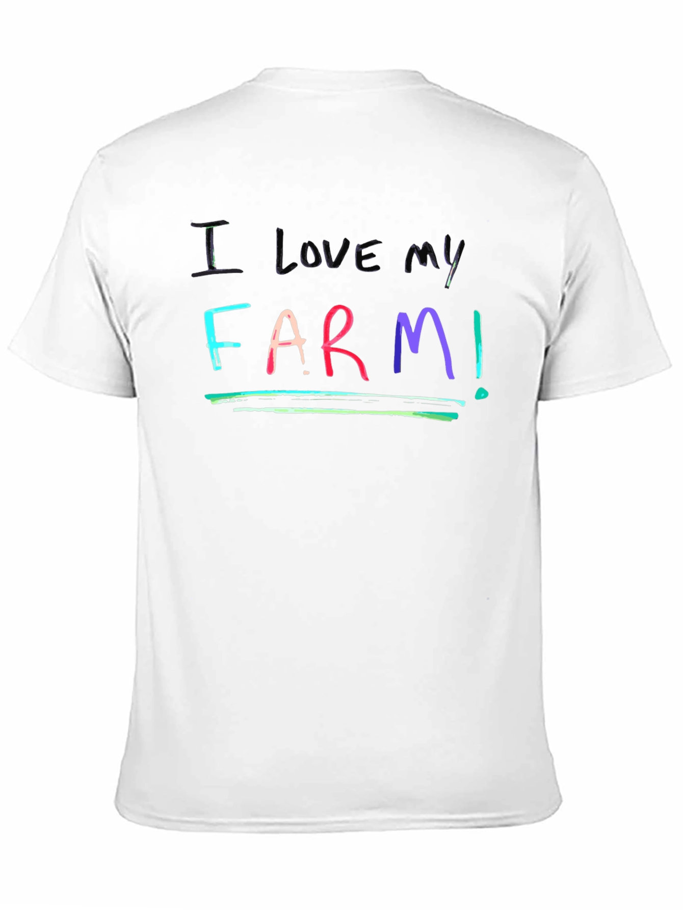 Black I Love My Farm T-Shirt view 11