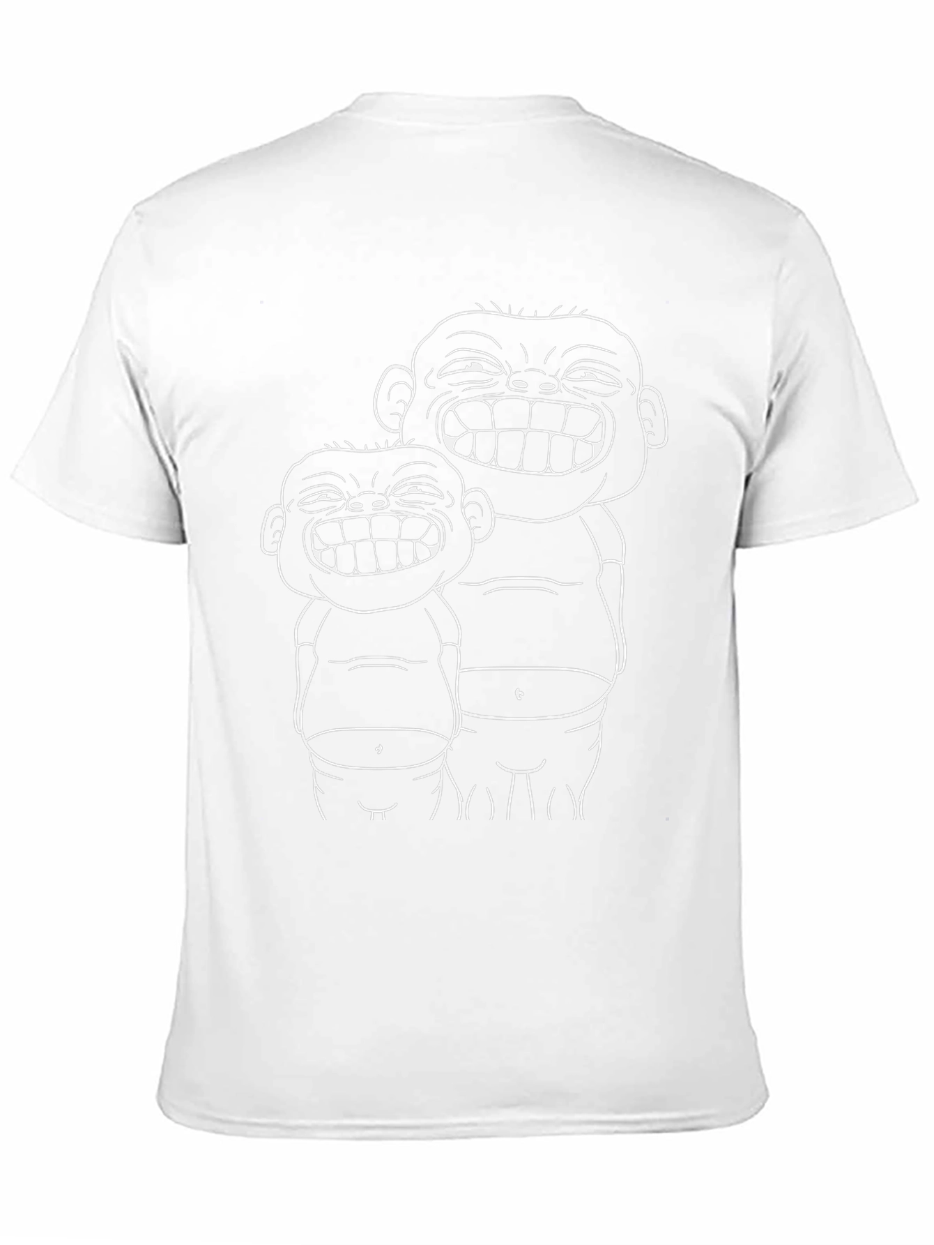 Black Funny Cartoon Graphic Black T-Shirt view 11